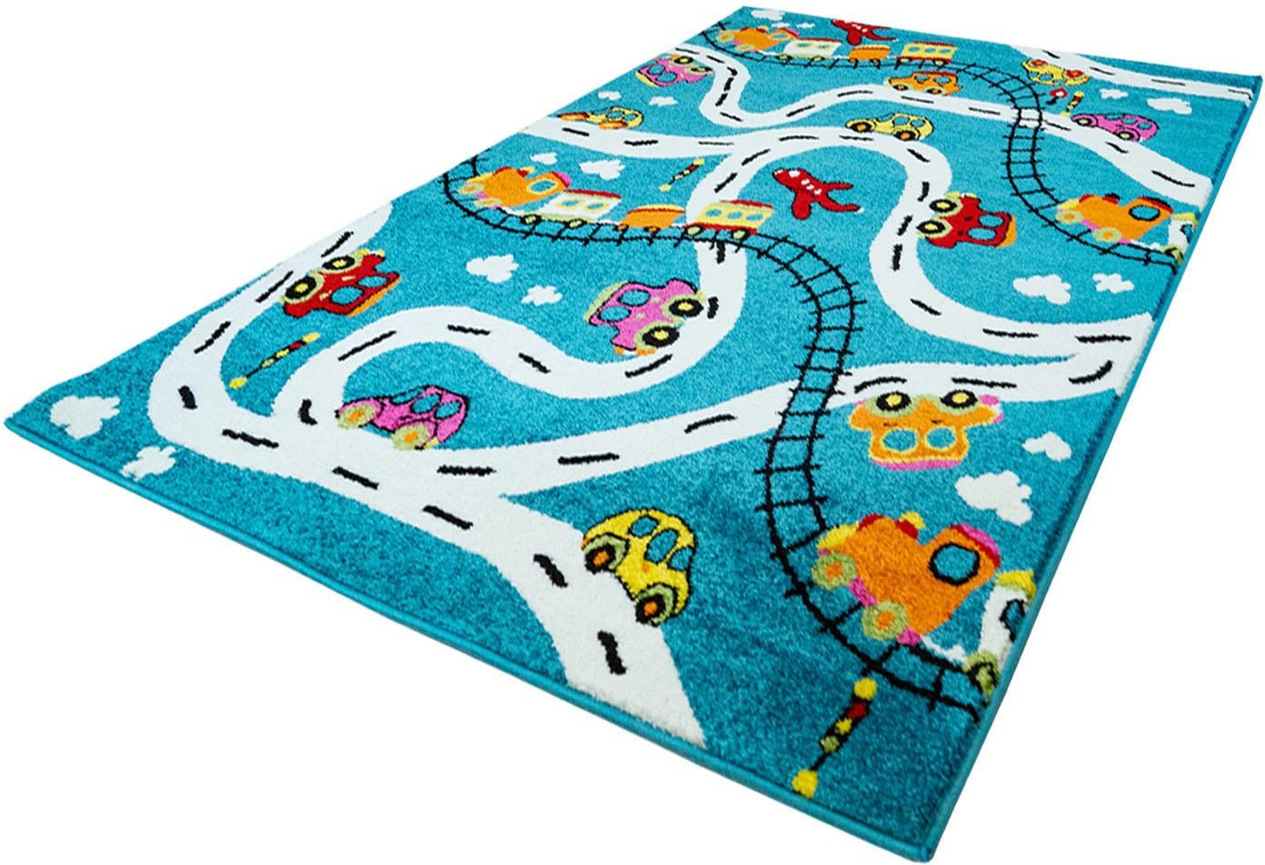 Carpet City Kinderteppich »Moda Kids 1511«, rechteckig, Kinder  Straßen-Spiel-Teppich, Kurzflor