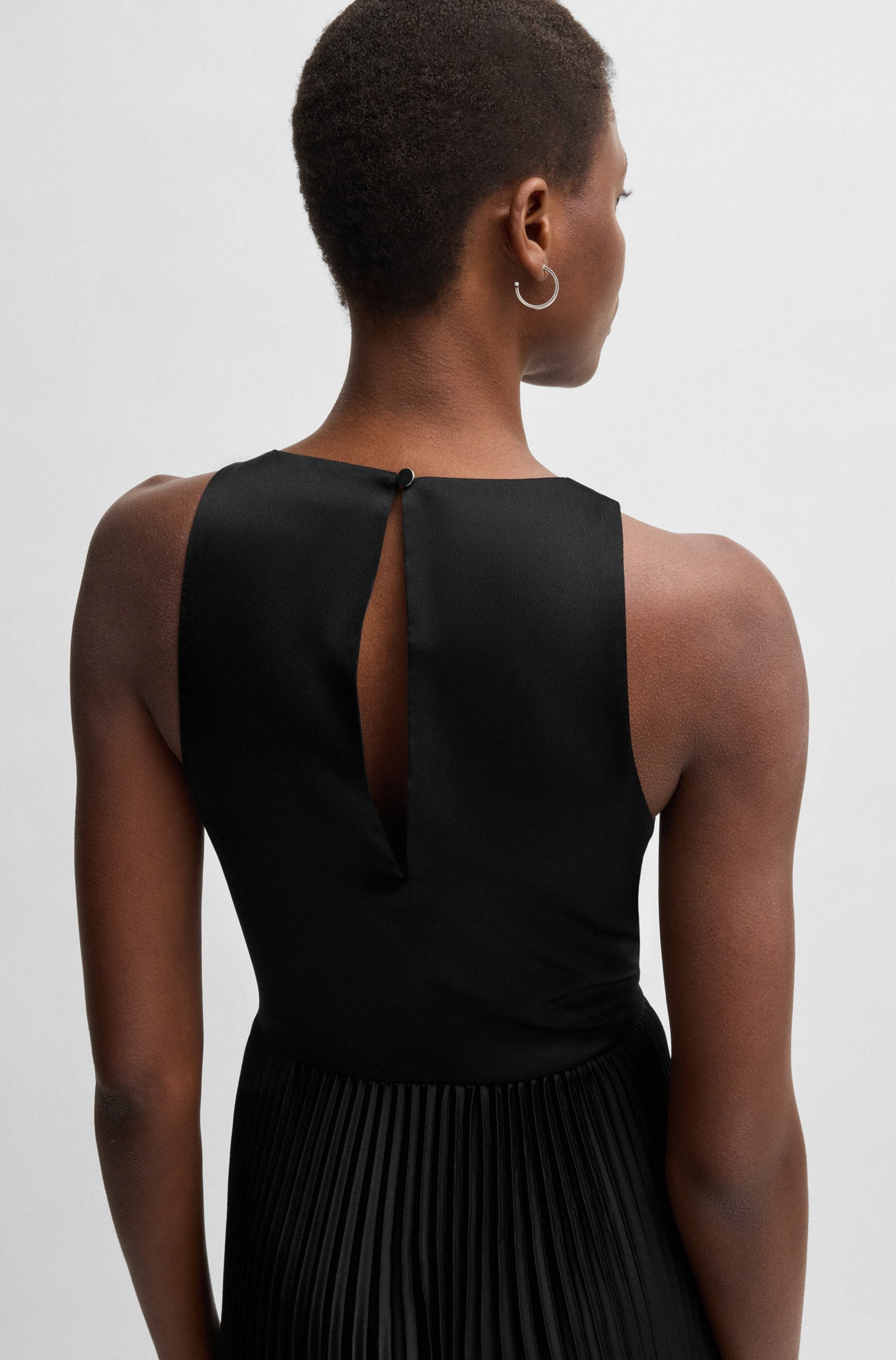 BOSS ORANGE Blusenkleid »Daliana Premium Damenmode«, mit Kellerfalten