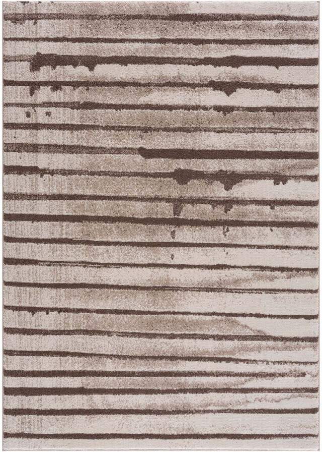 Carpet City Teppich »Moda«, rechteckig, 11 mm Höhe, Kurzflor, Streifen-Muster, Weicher Flor