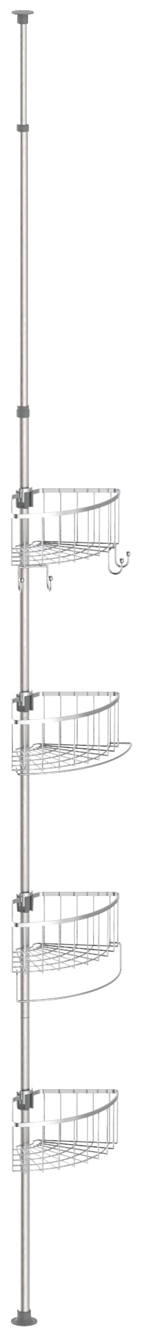 Eisl Duschregal »Teleskop«, höhenverstellbar, 4 abnehmbare Körbe,  Edelstahl, leichte Montage auf Rechnung bestellen