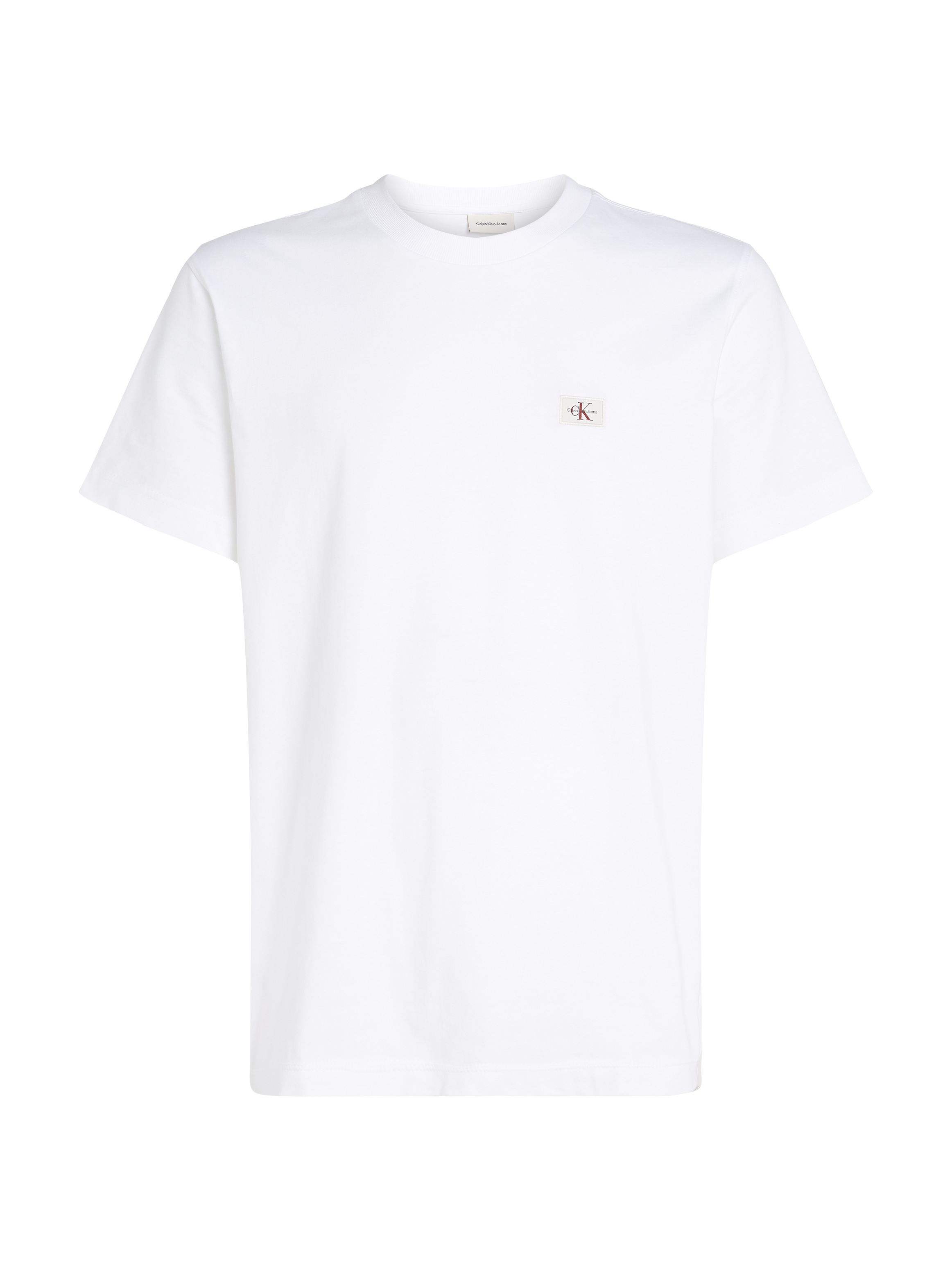 Calvin Klein Jeans Rundhalsshirt »WOVEN LABEL REGULAR TEE«, Logostickerei