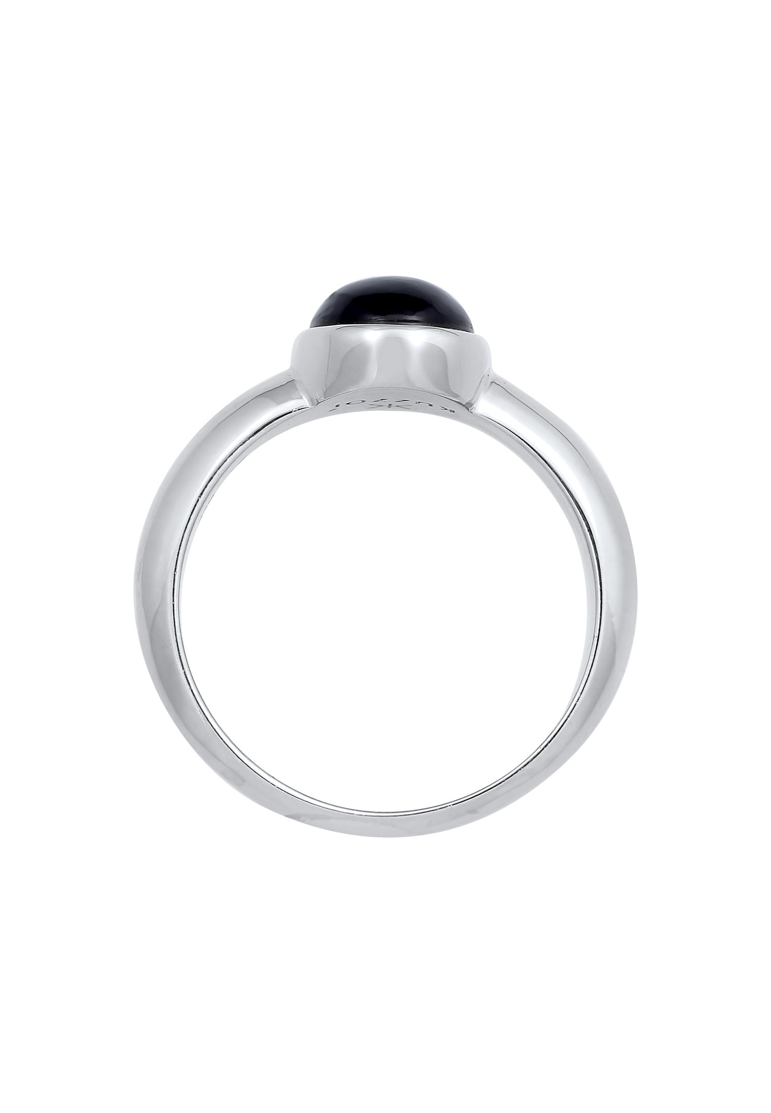 Kuzzoi Silberring »Ring Herren Siegelring Onyx Oval Basic 925 Silber«