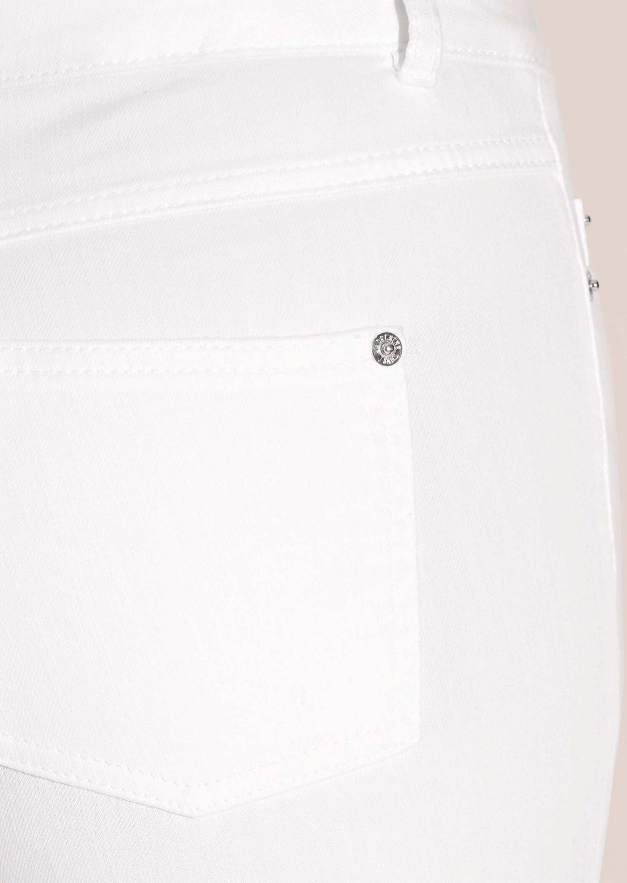 MADELEINE Regular-fit-Jeans »Jeans Schlanke Jeans mit Fransensaum«