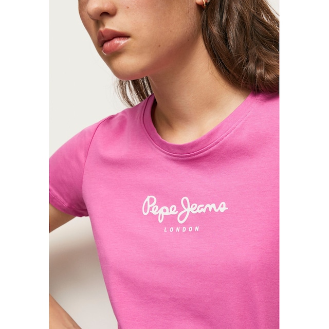 Pepe Jeans T-Shirt »VIOLETTE«, in figurbetonter Passform und in schlichter  unifarbener Optik bei ♕