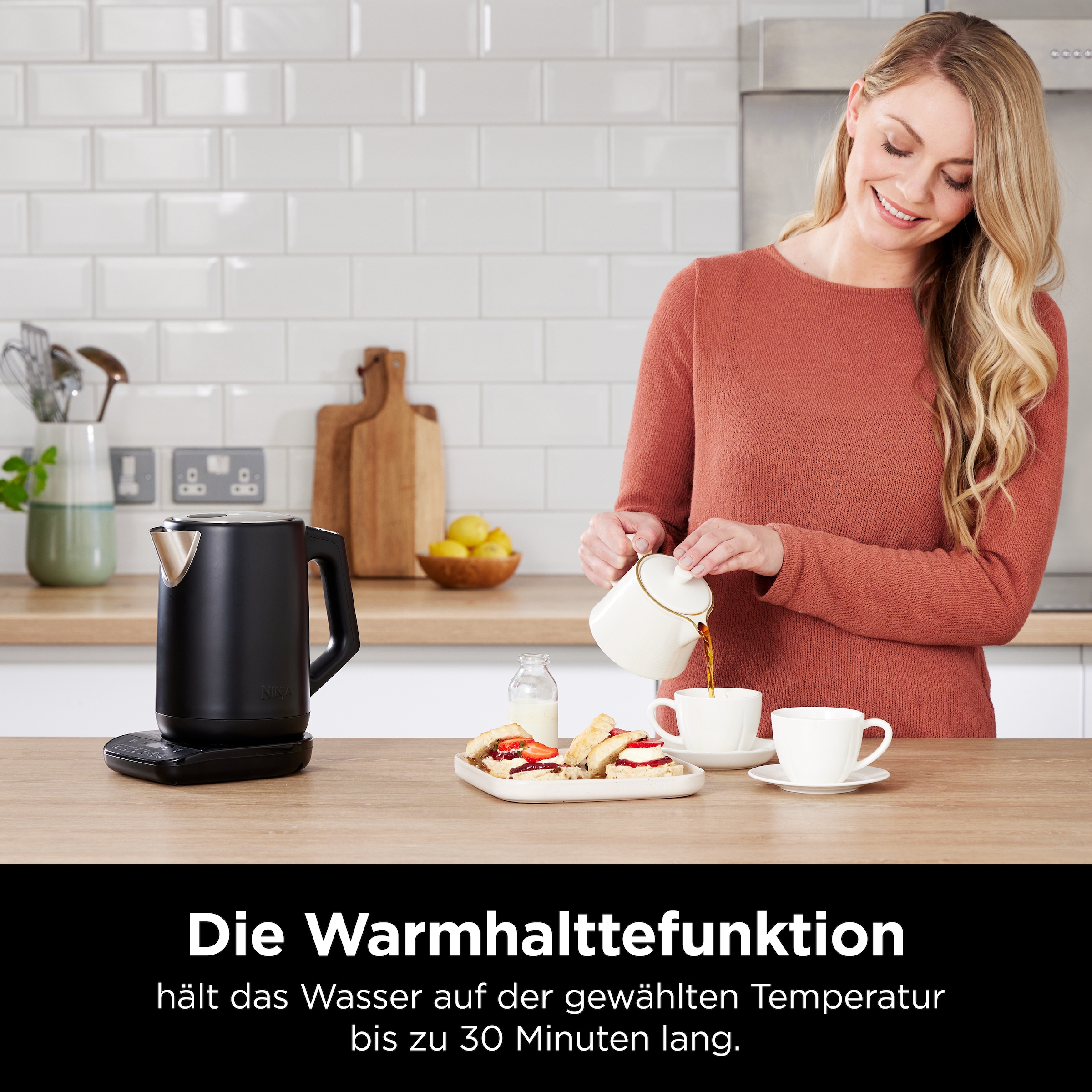 NINJA Wasserkocher »KT200EU«, 1,7 l, 3000 W, 40-100 °C, schwarz