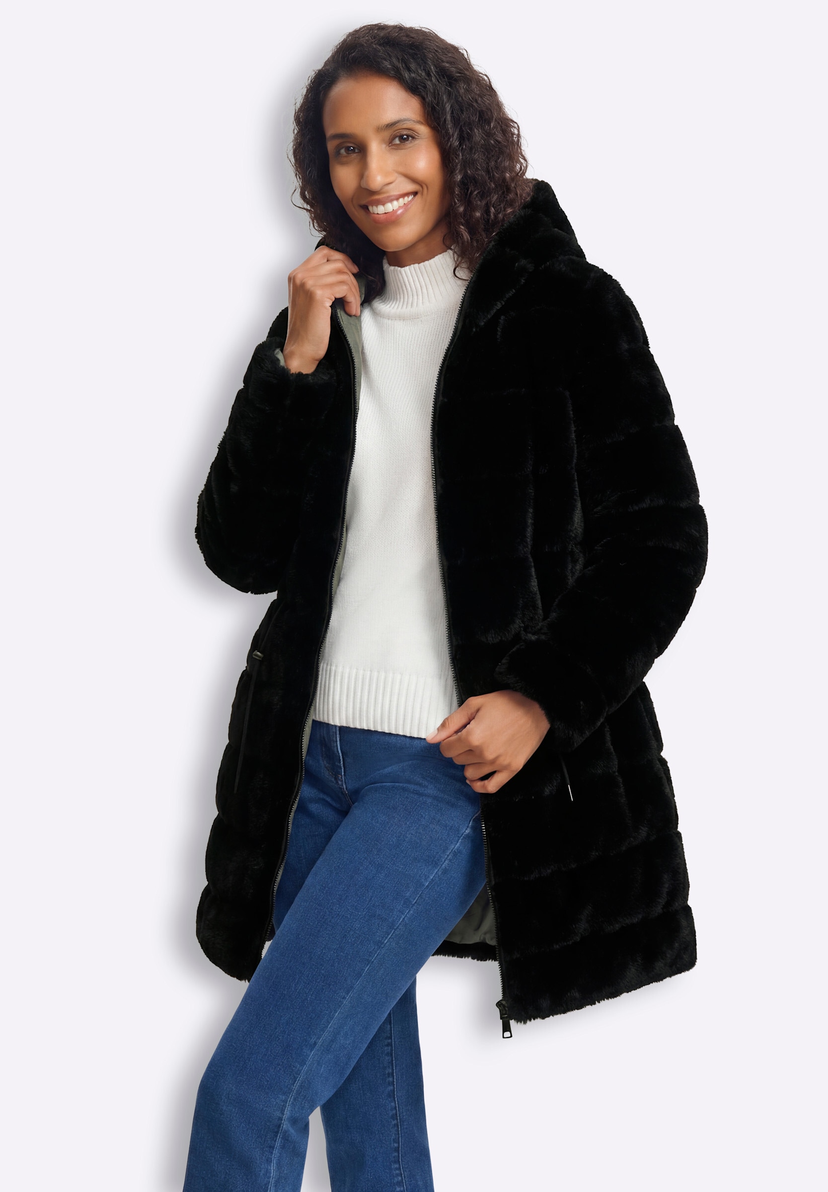 heine Steppjacke »Wendejacke Wendejacke« mit Kapuze