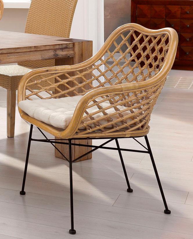 Home affaire Rattanstuhl () 1 Stk.ohne Sitzkissen