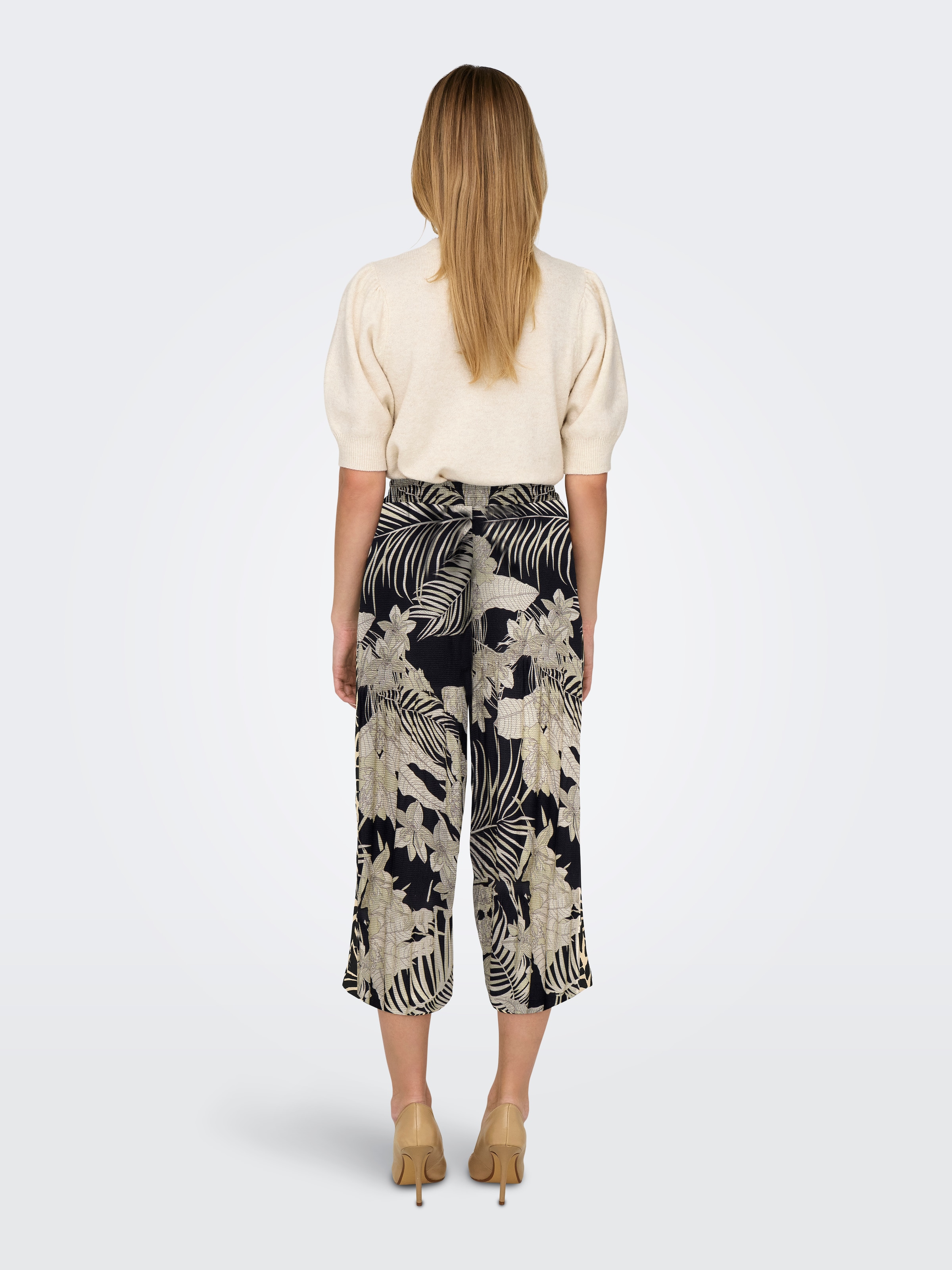 ONLY Palazzohose »ONLWINNER PALAZZO CULOTTE PANT NOOS PTM«, in uni oder gestreiftem Design