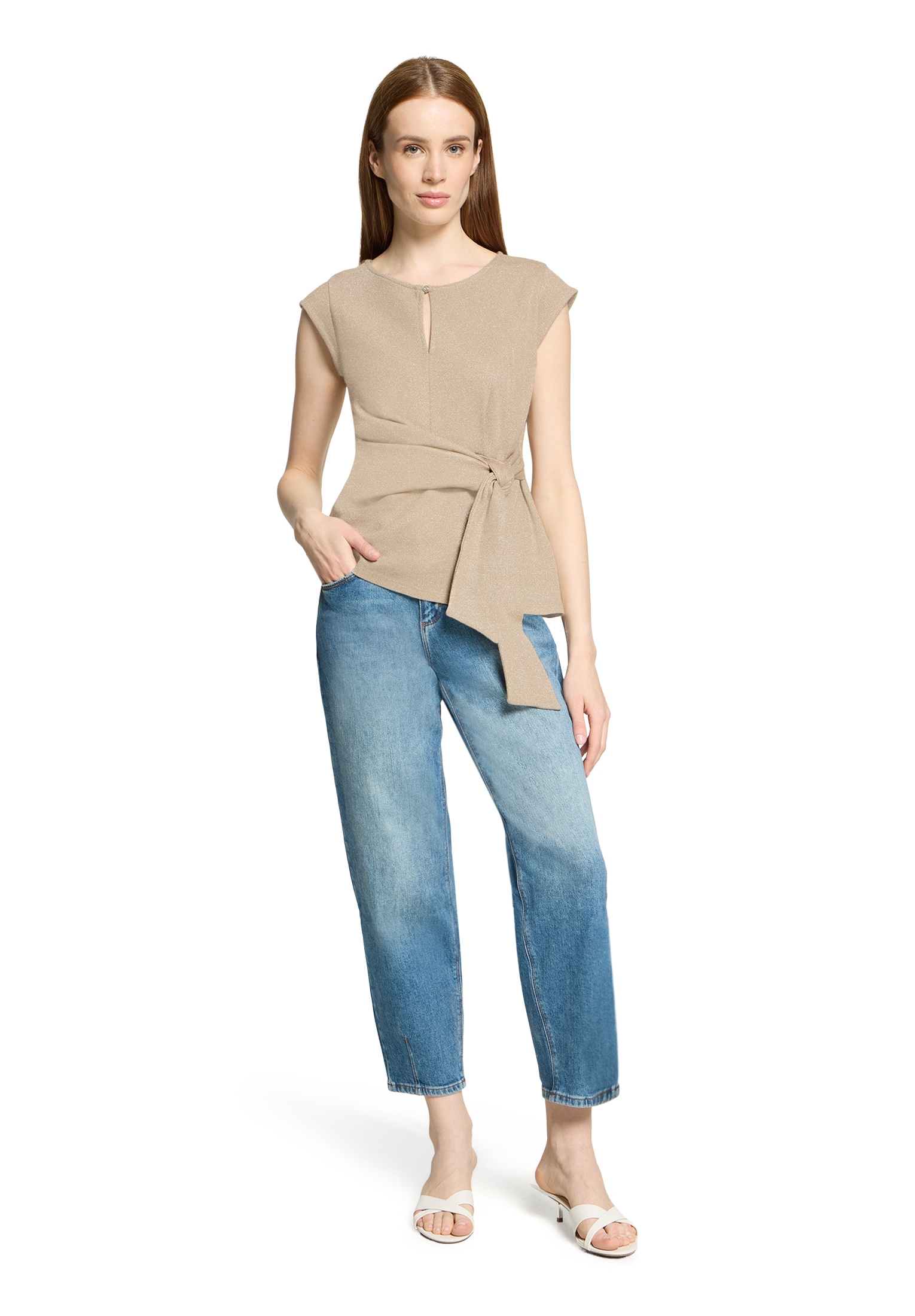 Cartoon Kurzarmshirt »Kurzarm-Shirt mit Lurexfaden«