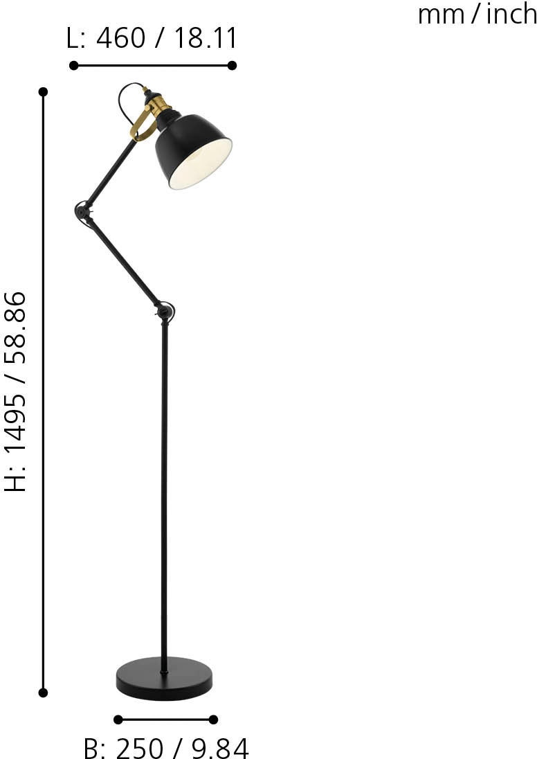 EGLO Stehlampe »THORNFORD«, 1 flammig-flammig online kaufen | mit 3 Jahren  XXL Garantie