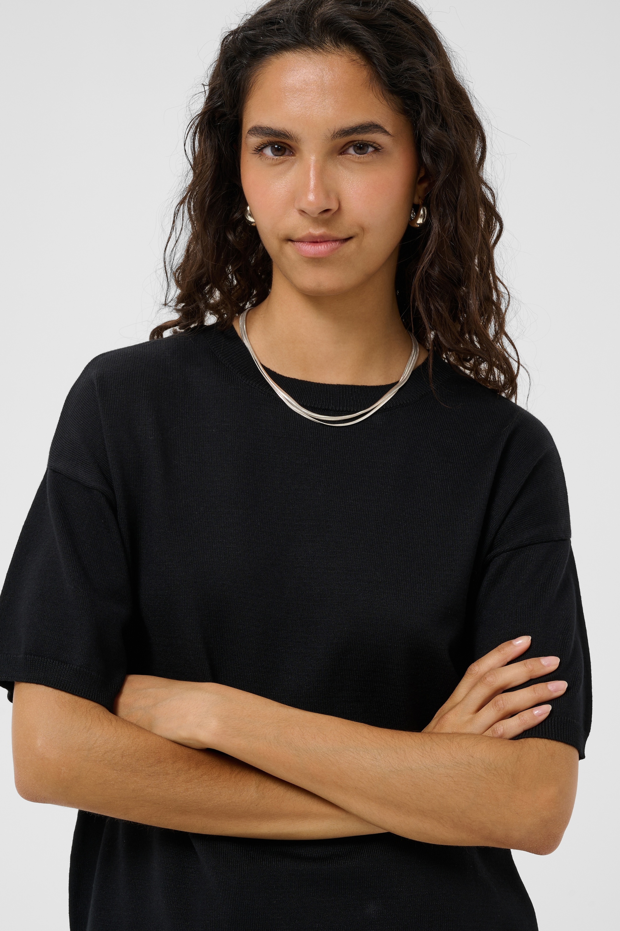 Saint Tropez Strickpullover »MilaSZ Boxy SS Pullover« Viskosemischung, Oversize fit