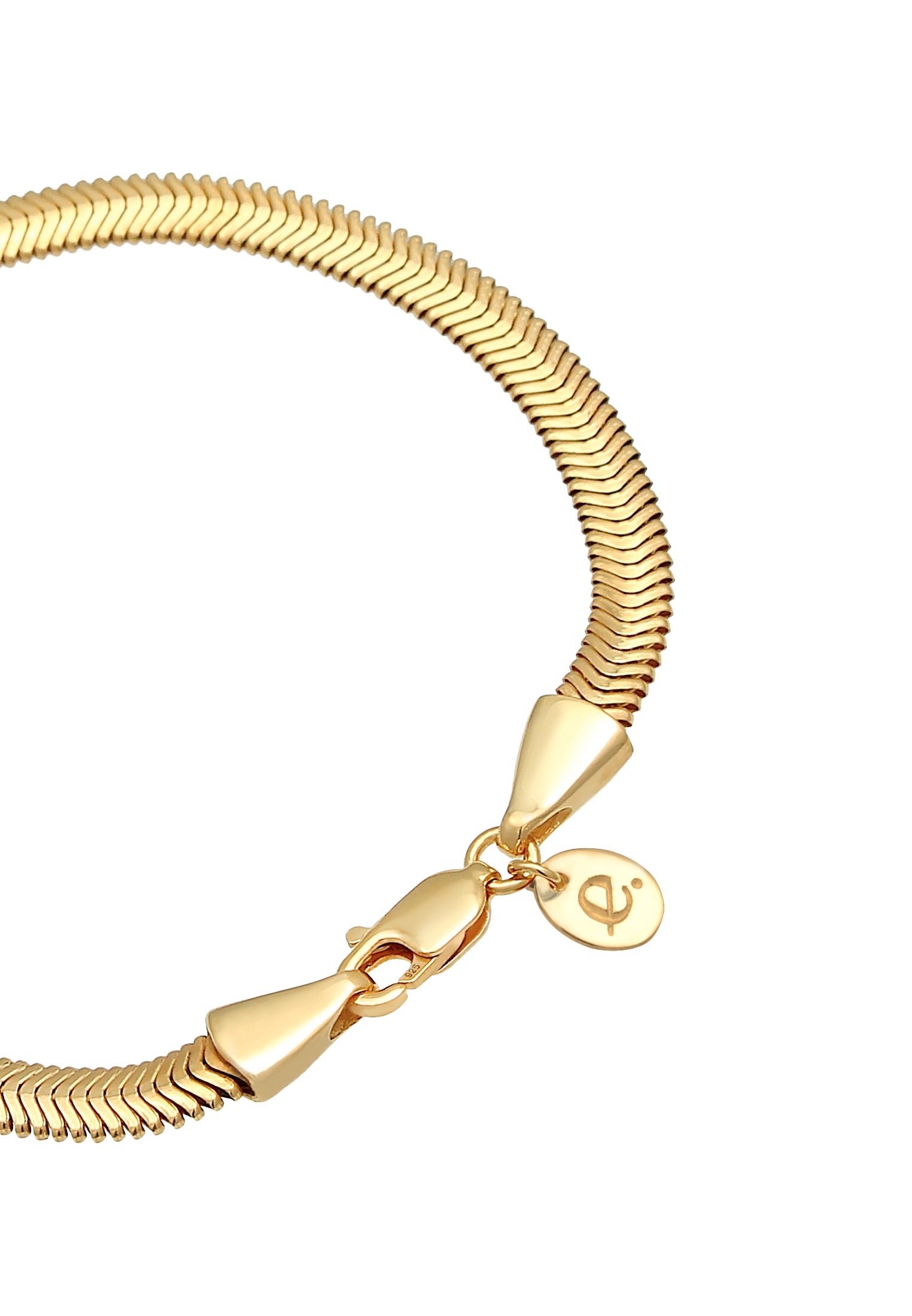 Elli Premium Armkette »Armband Flach Elegant Schlangenkette 925 Silber«