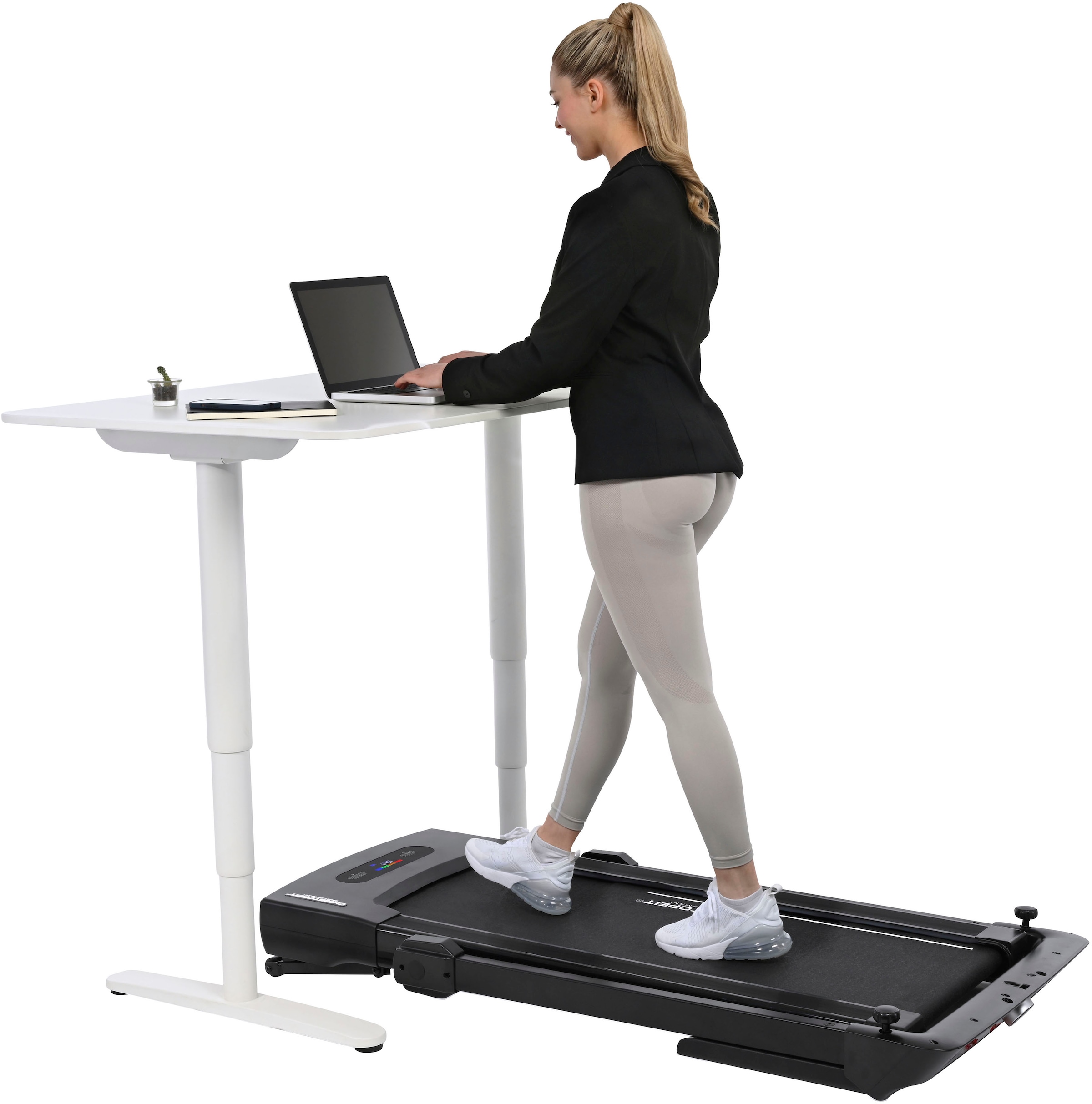 Christopeit Sport® Laufband »2 in 1«, (1 tlg., inkl. Bluetooth-Musikboxen), bis max. 14 km/h, klappbar