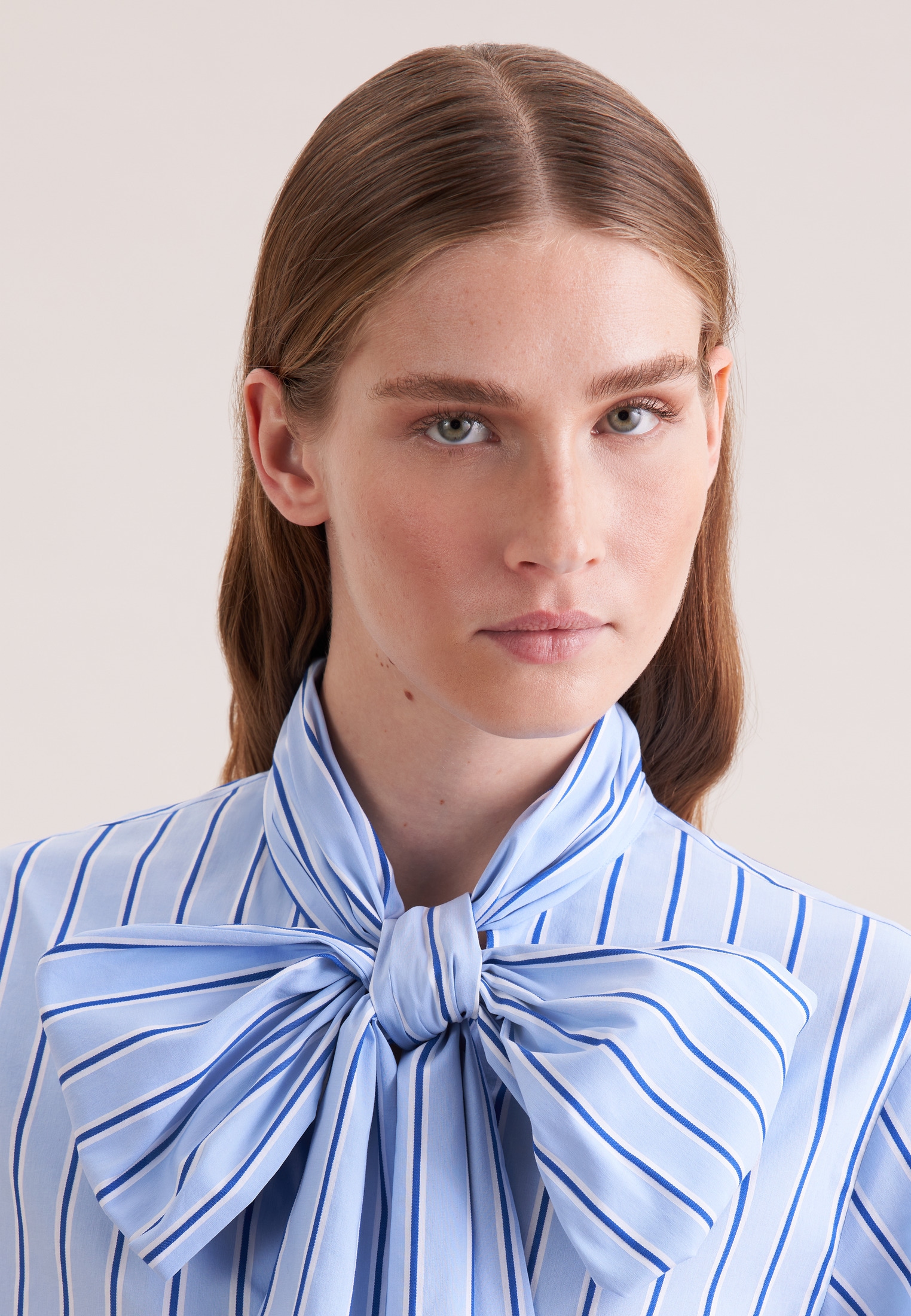 seidensticker Schluppenbluse 1/1 Binderkragen Gestreift