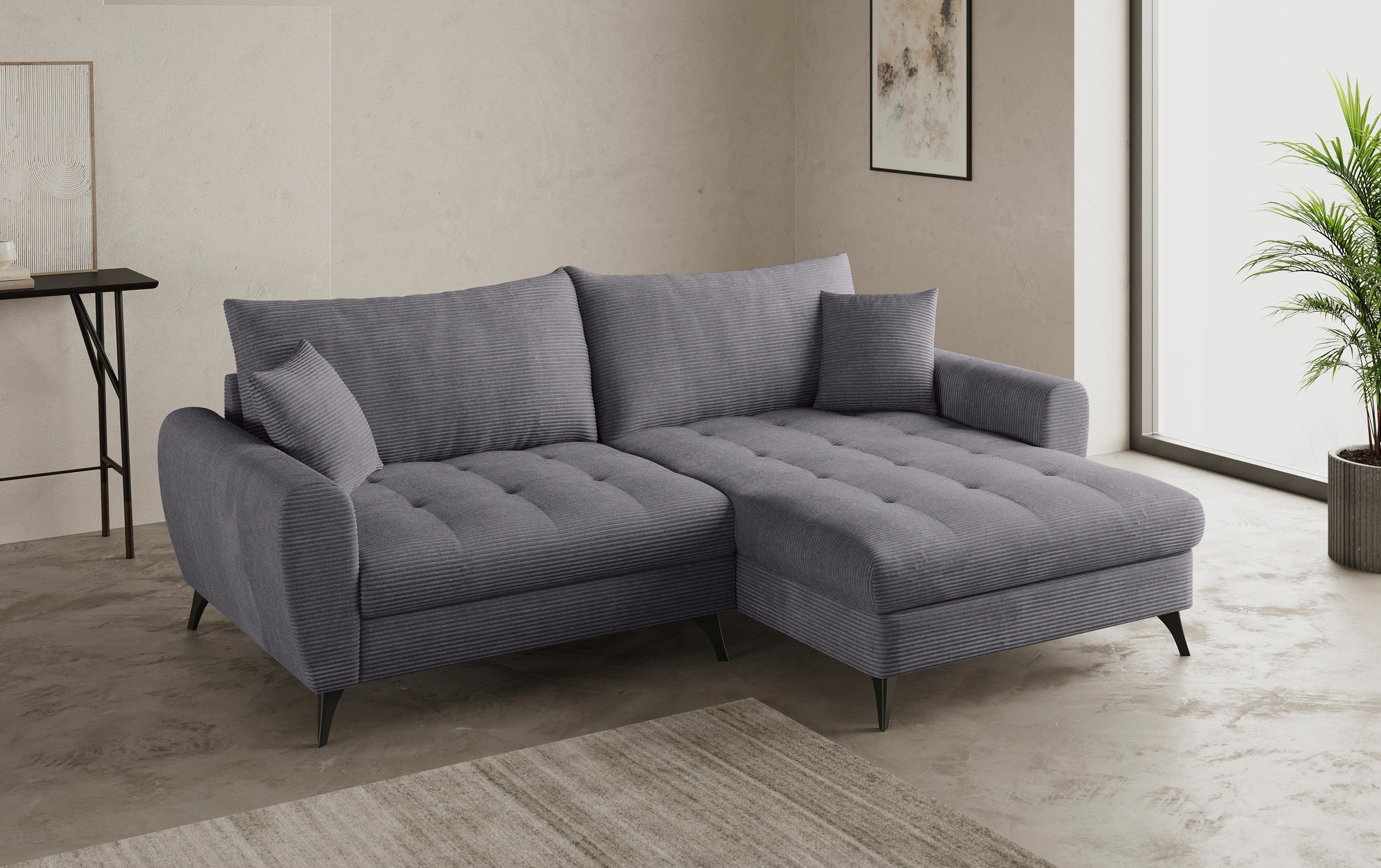 Mr. Couch Ecksofa »Blackburn II, L-Form«, Mit Kaltschaumpolsterung bis 140 kg belastbar