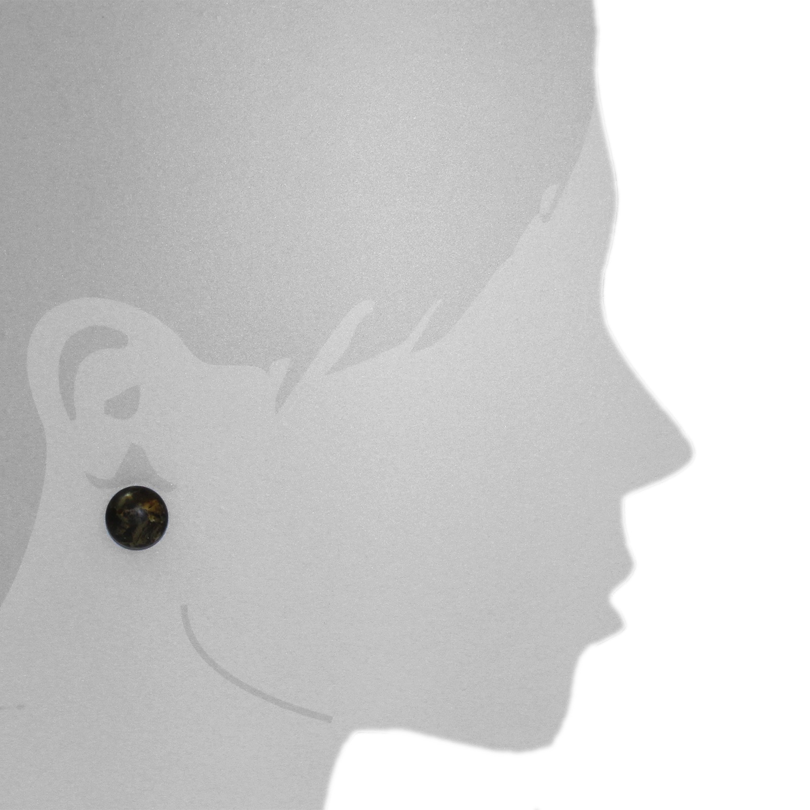 OSTSEE-SCHMUCK Paar Ohrstecker »- Klassisch 16 mm - Silber 925/000 - Bernstein«