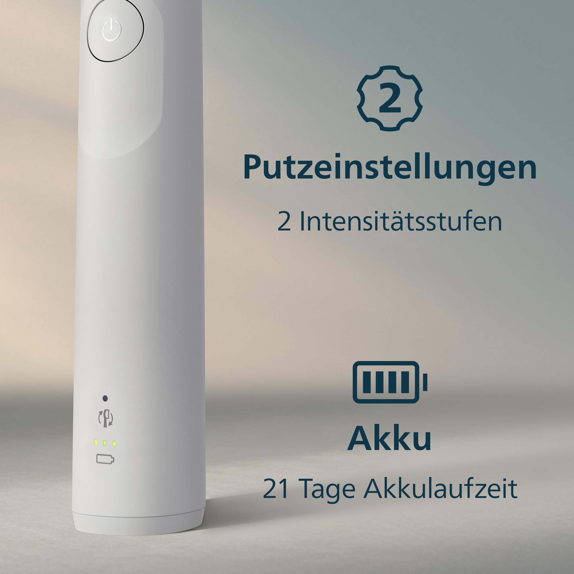Philips Sonicare Elektrische Zahnbürste »Series 5300 HX7108/01« 1 Stk. Aufsteckbürsten mit Andruckkontrolle, 2 Intensitätsstufen, inkl. Ladegerät