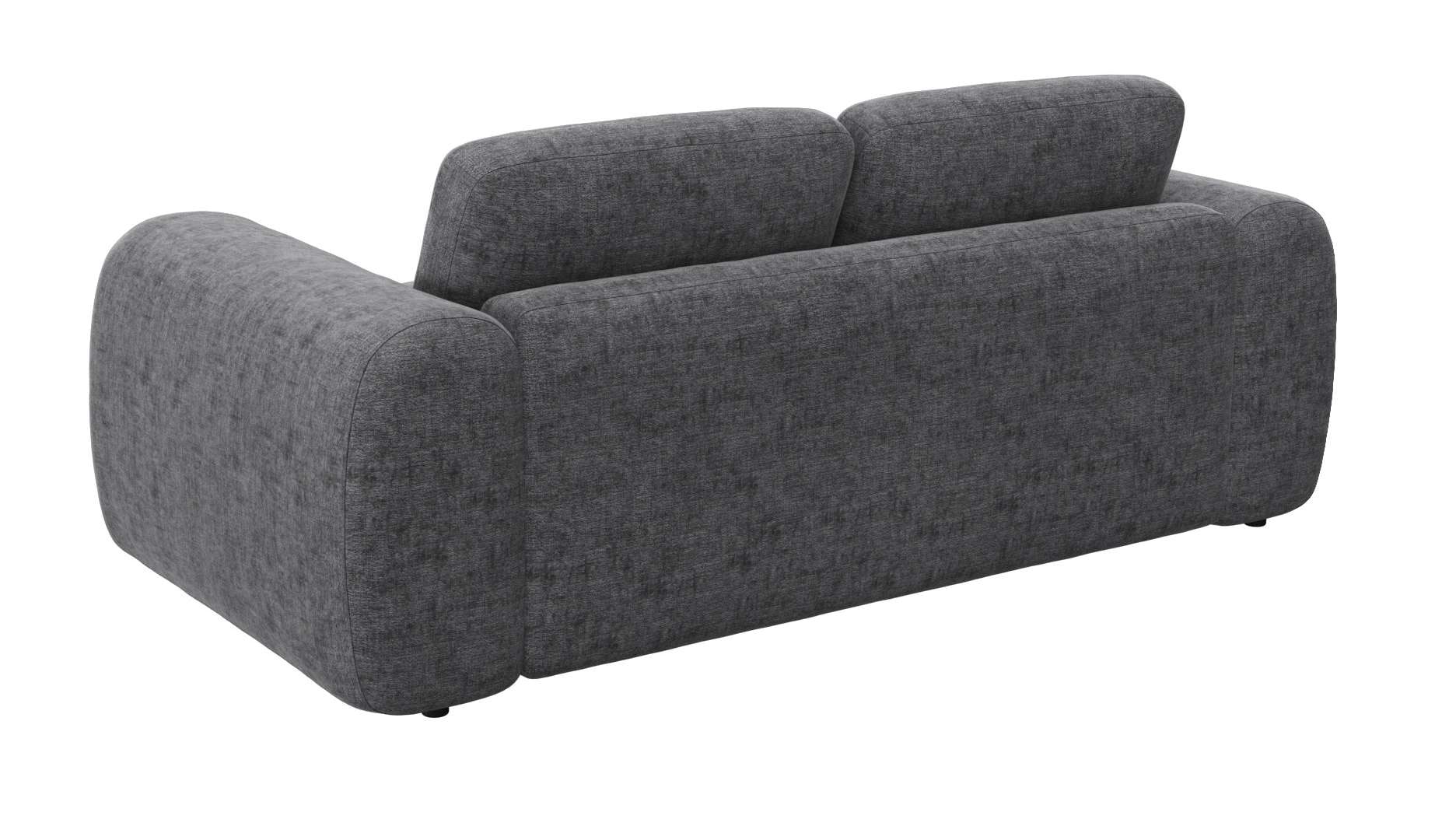 FLEXLUX 2,5-Sitzer »Molino Designsofa, Polstersofa, Einzelsofa, Couch«, Kaltschaum & Stahl-Wellen für erstklassigen Sitzkomfort, Füsse Schwarz
