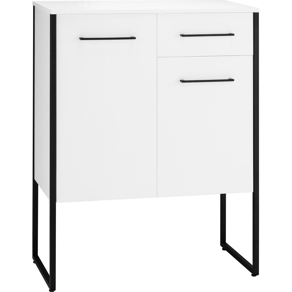 Places of Style Kommode »Pariso«, Gestell aus Metall, Breite 80 cm