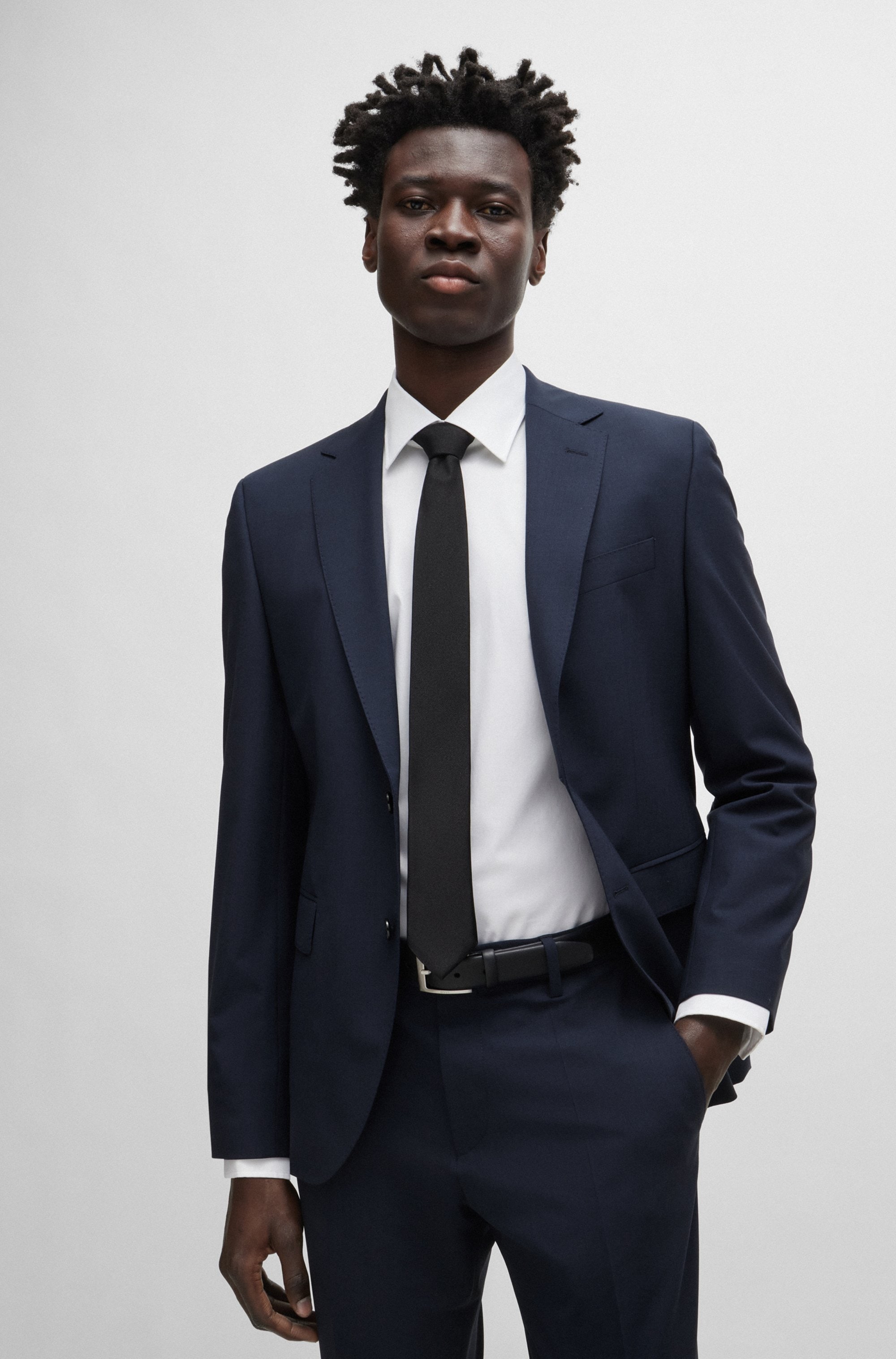 BOSS Ledergürtel aus Nappaleder mit Logo-Schliesse