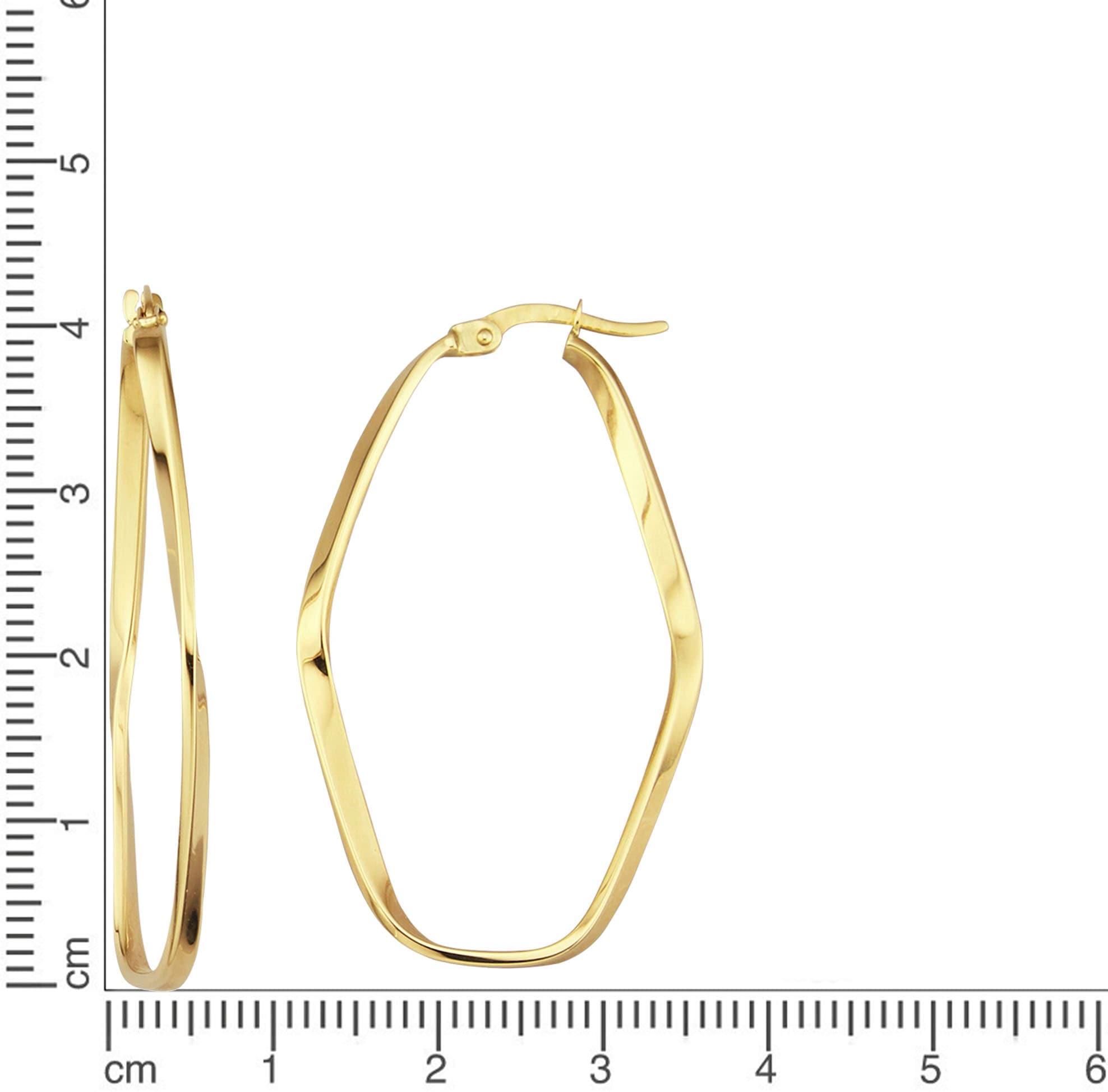 Firetti Paar Creolen »Schmuck Geschenk Gold 375 Ohrschmuck Ohrringe«