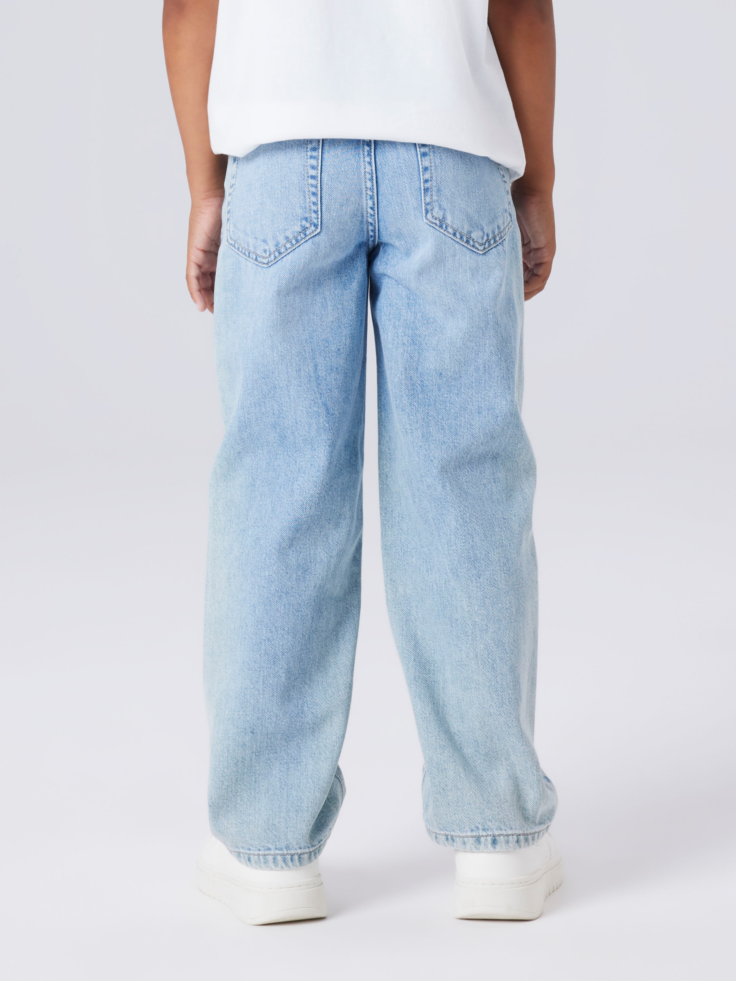 Name It Straight-Jeans »NKMRYAN – Jeans mit geradem Bein, strapazierfähig« unifarben, casual, straight fit, Denim/Jeans