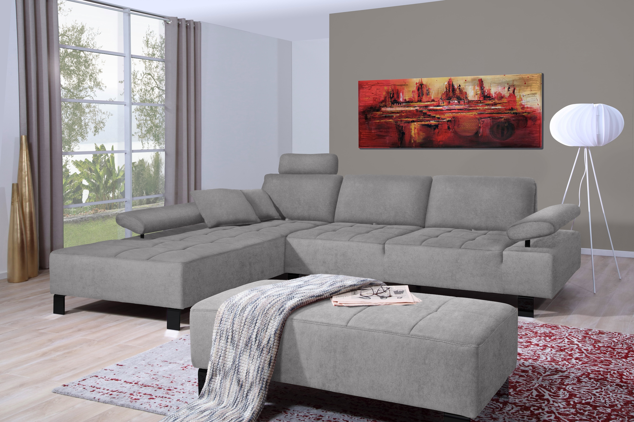 alina Ecksofa »Royce«, inklusive Sitztiefenverstellung, 270 cm breit