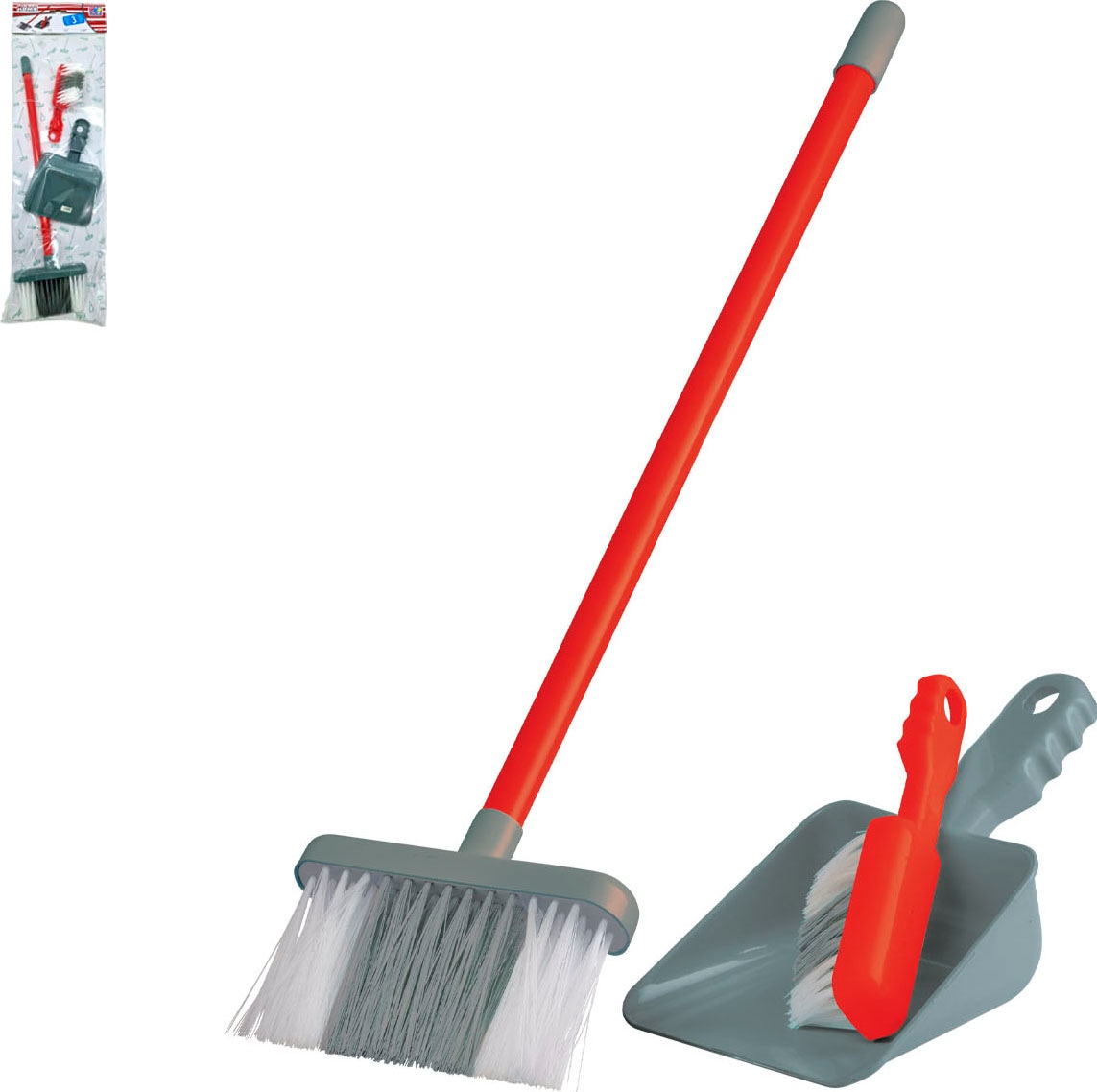 Happy People Kinder-Haushaltsset »Staubsauger und Putz-Set«, mit Licht- und Soundeffekt