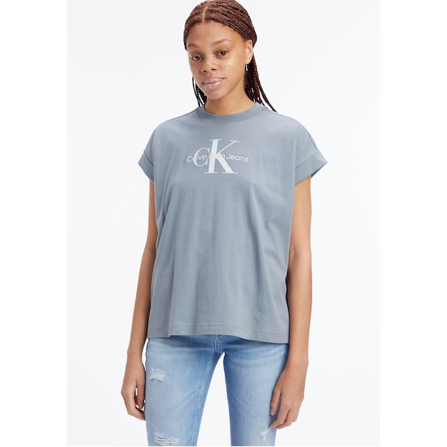 Calvin Klein Jeans T-Shirt, mit breitem Umschlagbund an den Ärmeln bei ♕