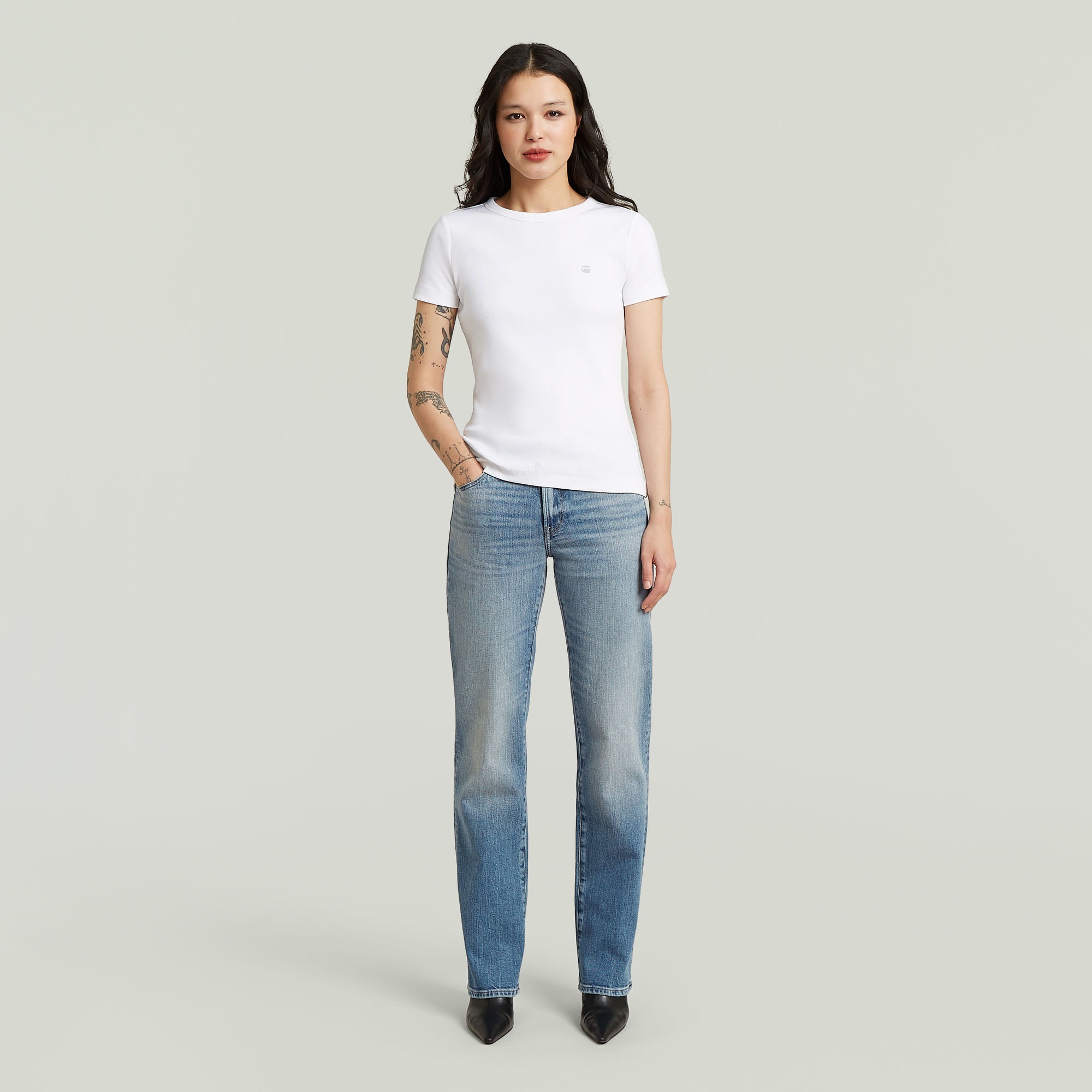G-STAR 5-Pocket-Jeans »G-Straight Wmn« im Straight Fit