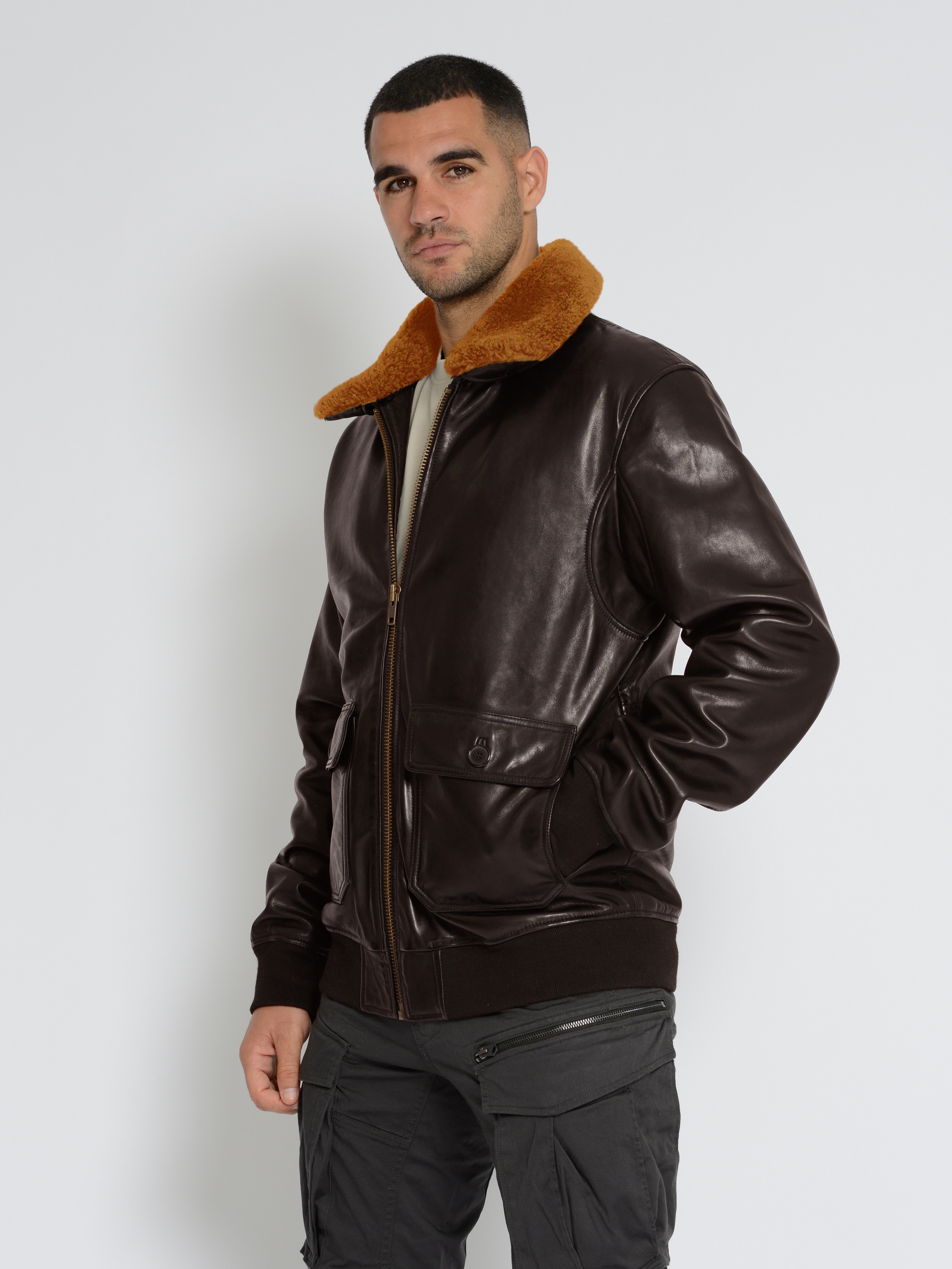 TOP GUN Lederjacke »Lederjacke TG2023002«