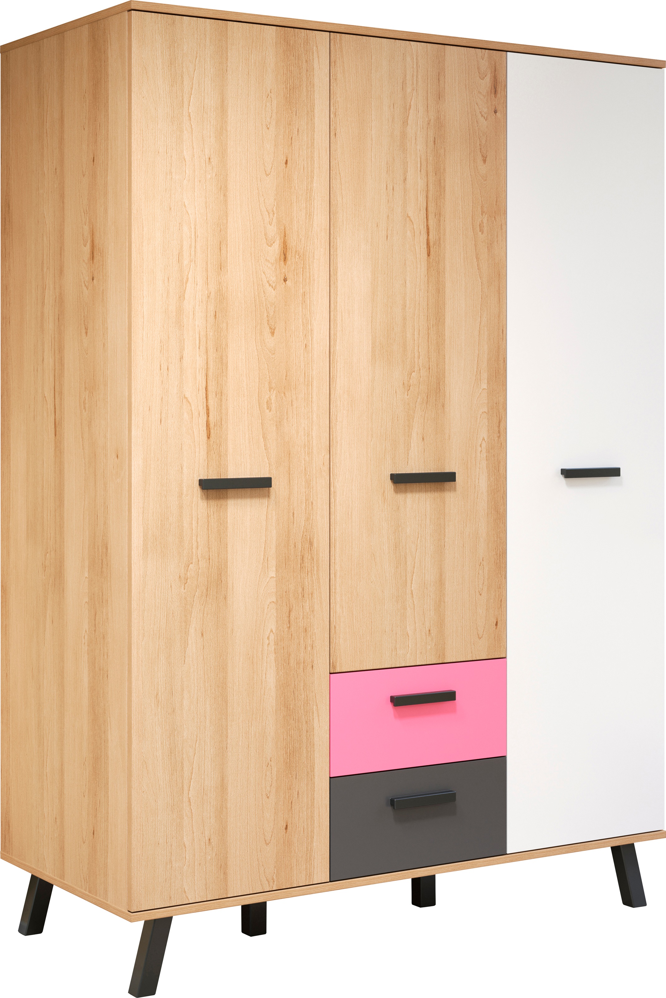 trendteam Babymöbel-Set »Mats«, (Set, 3 tlg., Bett, Wickelkommode, Schrank)