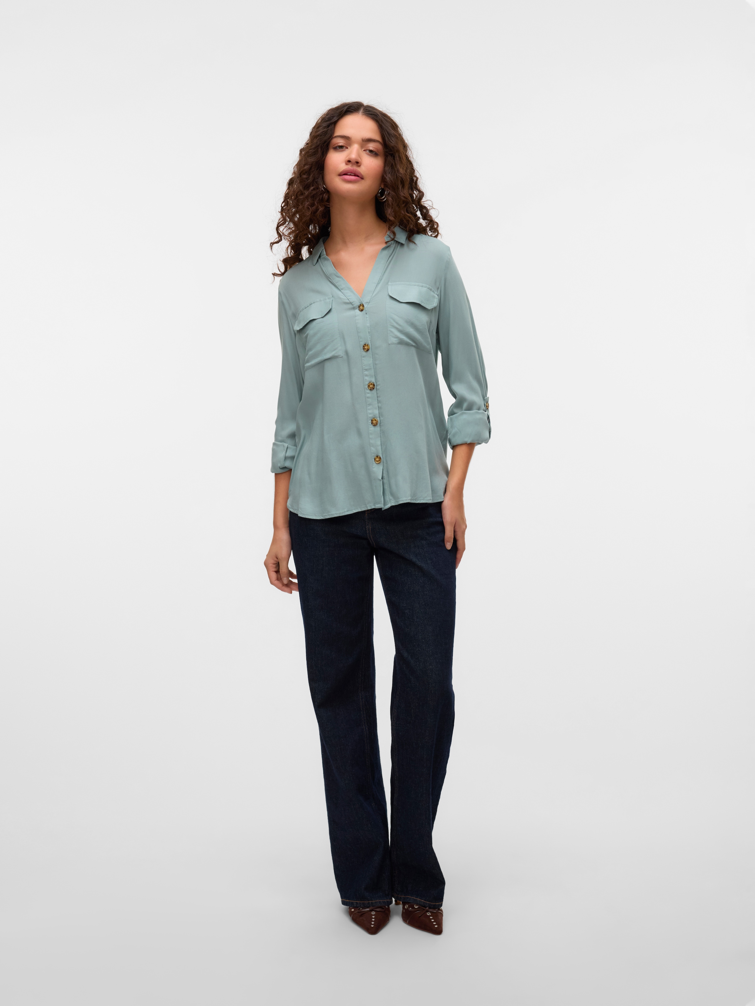 Vero Moda Hemdbluse »VMBUMPY L/S SHIRT NEW WVN GA NOOS«