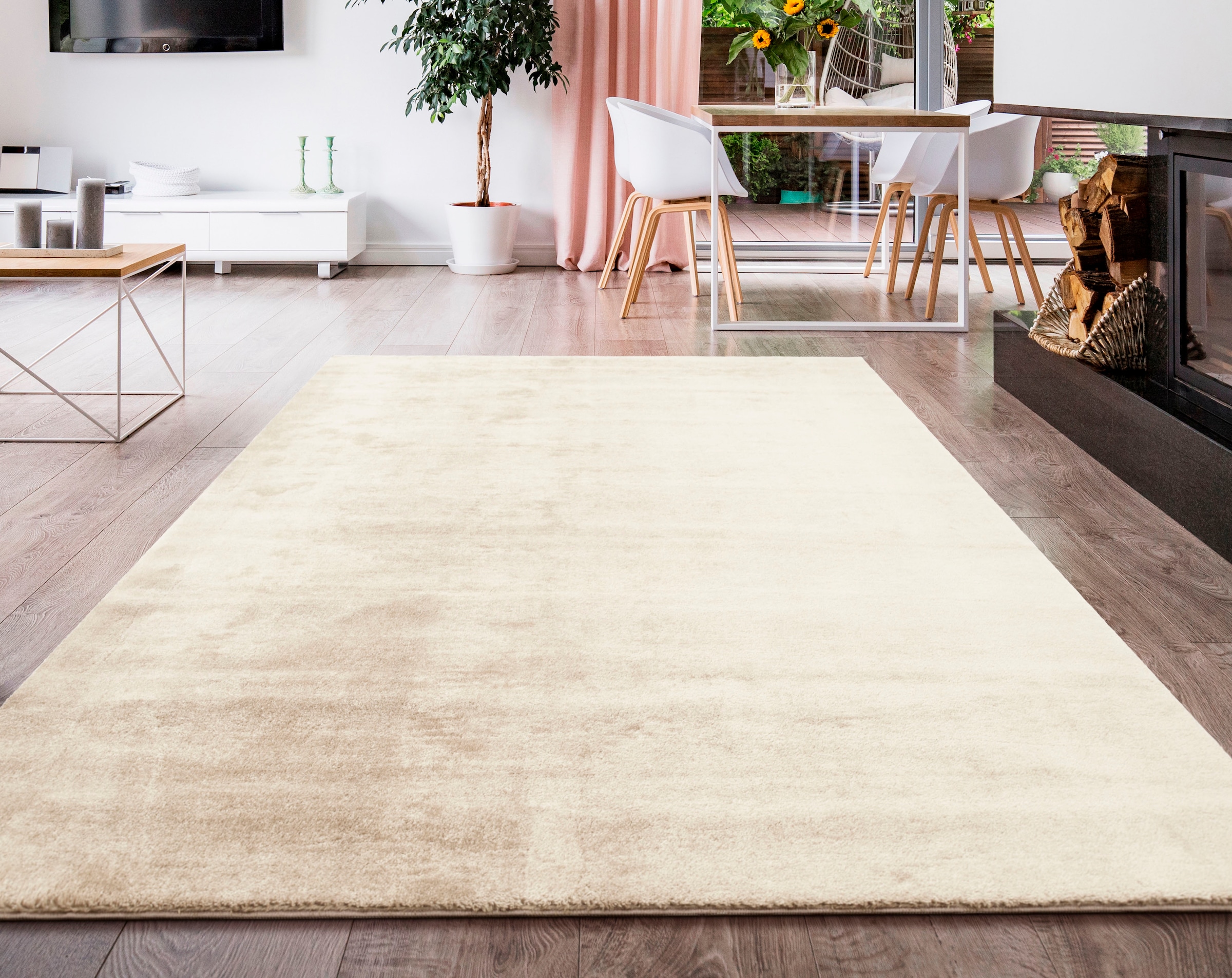 Paco Home Teppich »Cadiz 630«, rechteckig, Uni-Farben, besonders weich,  auch als Läufer erhältlich, waschbar bestellen | UNIVERSAL