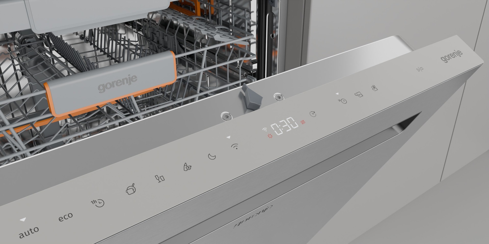 GORENJE Unterbaugeschirrspüler »GU673C65X«, 16 Maßgedecke, TotalDry - auto. Türöffnung