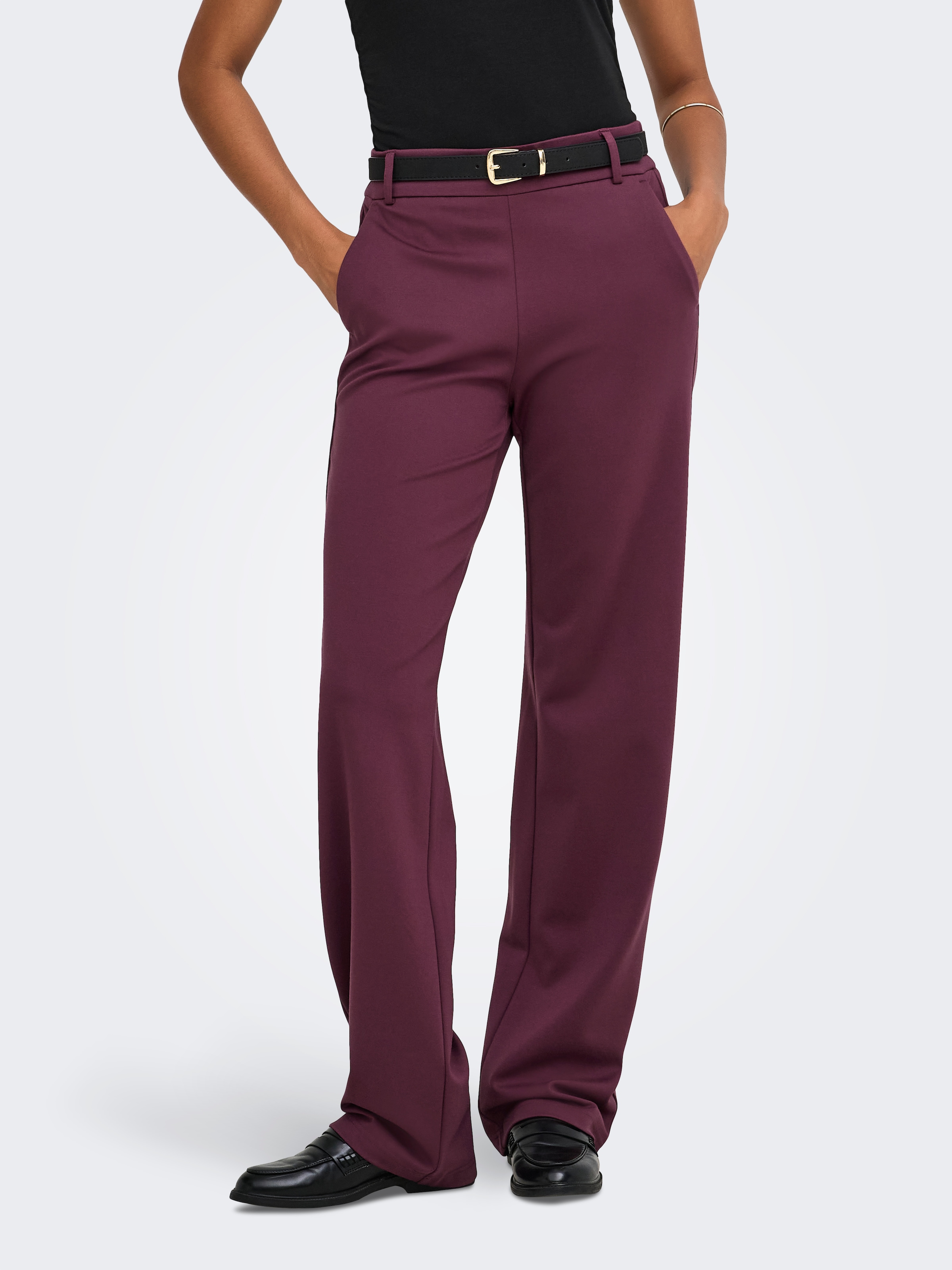 ONLY Anzughose »ONLPOPTRASH LIFE MW STRAIGHT PANT PNT«  Viskosemischung