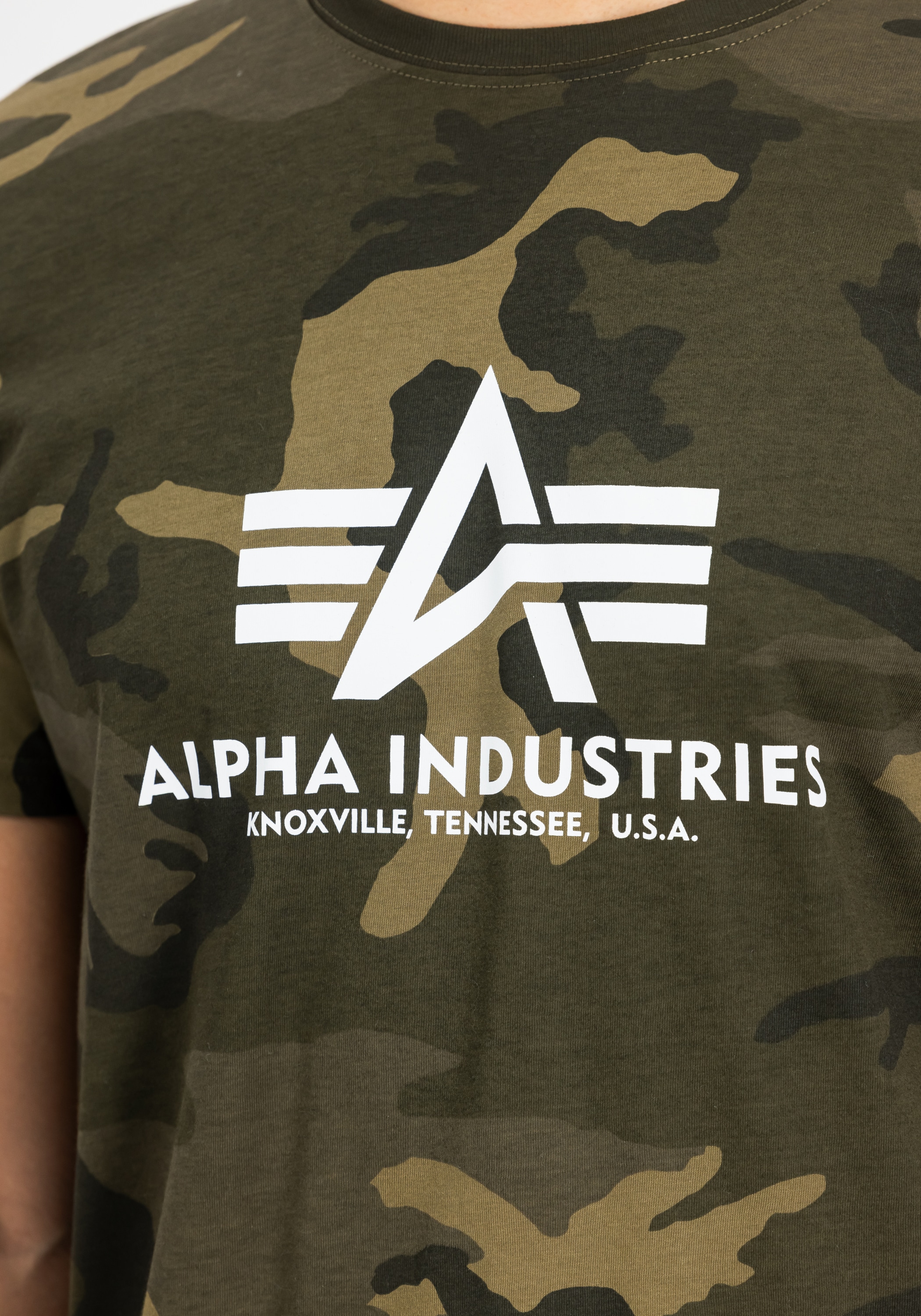 Alpha Industries T-Shirt »Alpha Industries Men - T-Shirts Basic T-Shirt BL Camo«