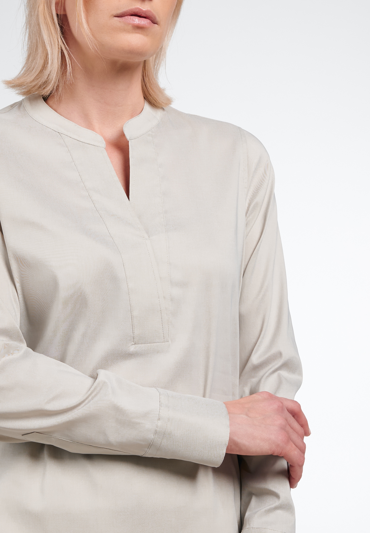 Eterna Longbluse »FITTED«, EASY IRON (bügelleicht)