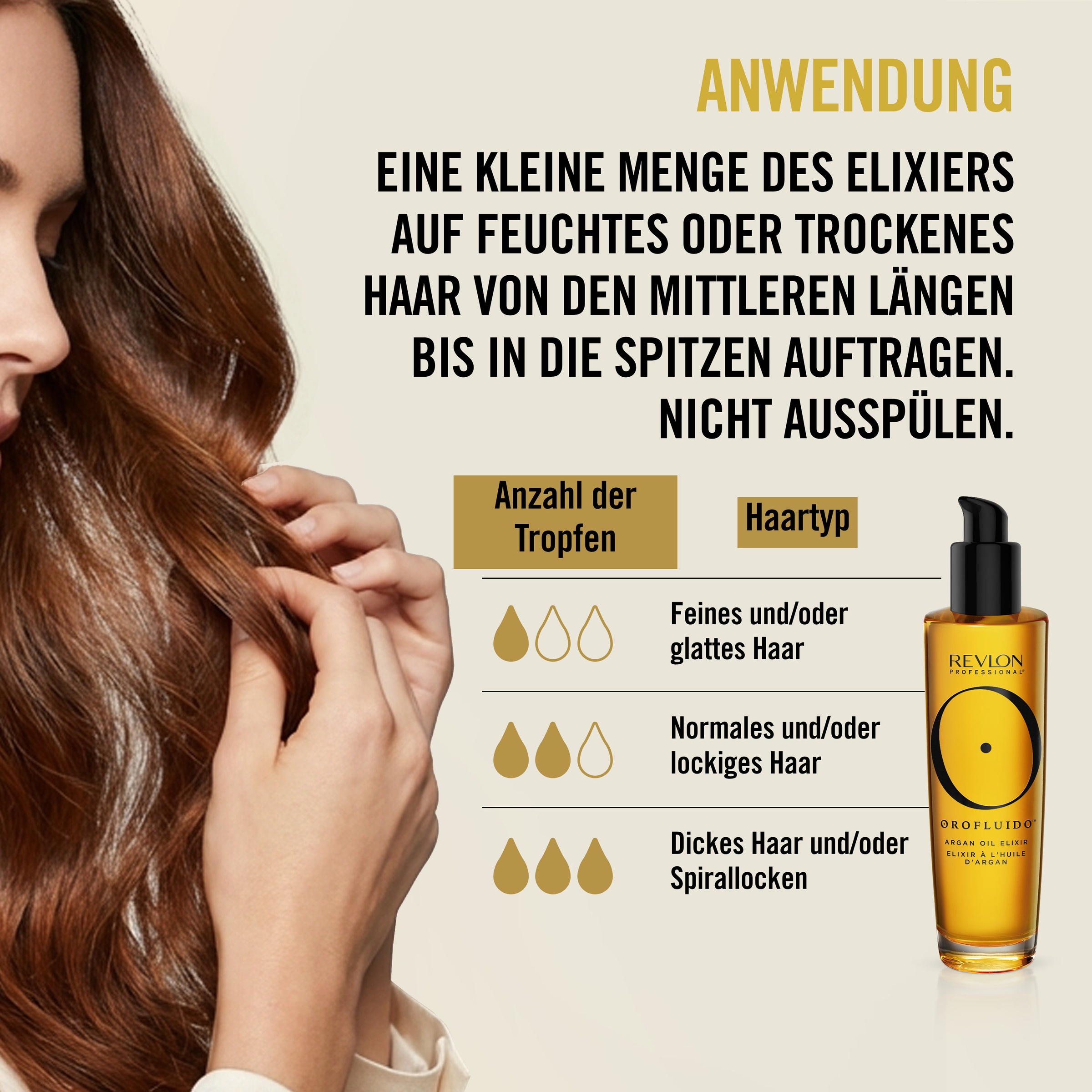 REVLON PROFESSIONAL Haaröl »OROFLUIDO ARGAN ORIGINAL ELIXIR« Vegan