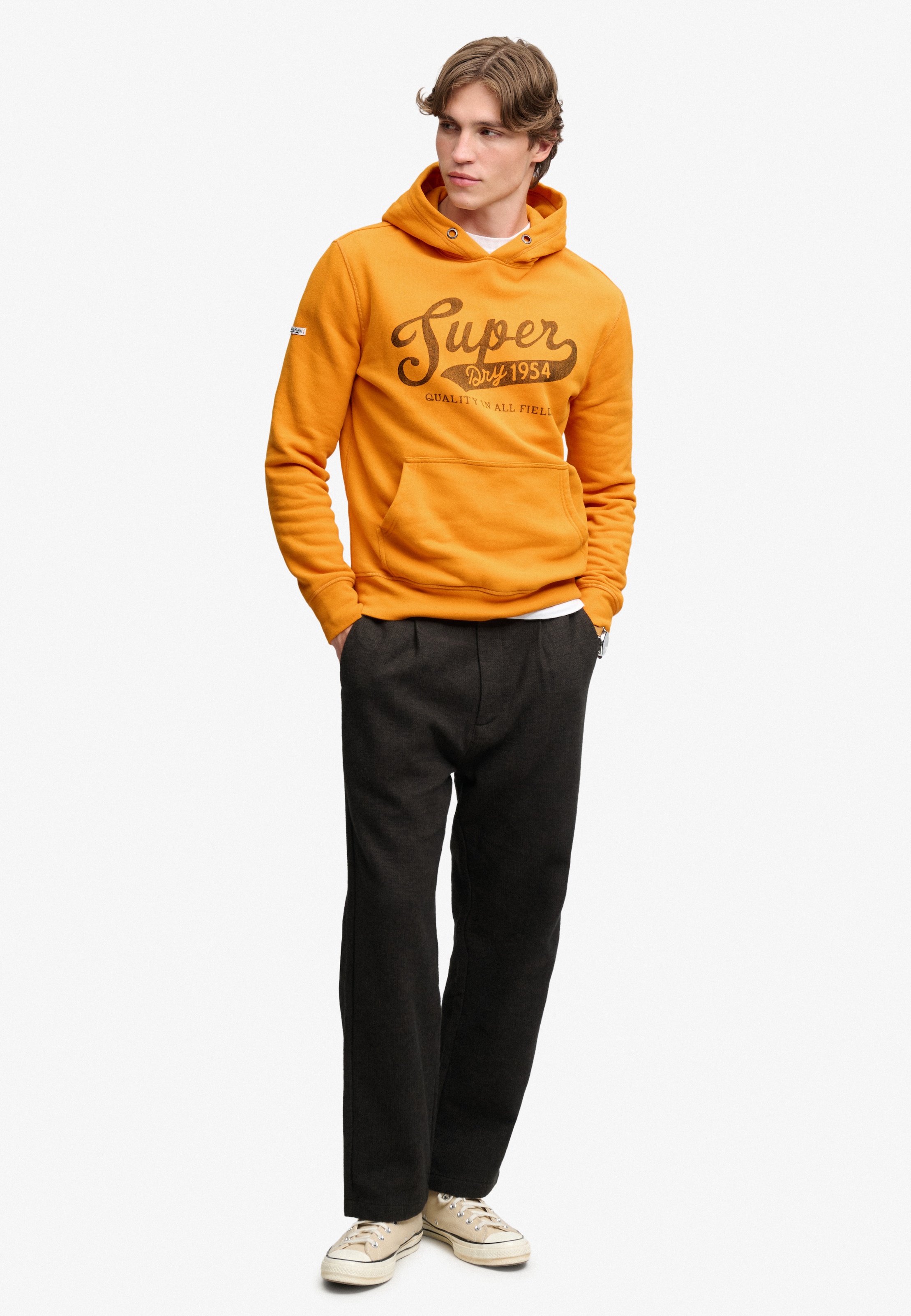 Superdry Kapuzensweatshirt »VINTAGE SCRIPT HOOD«, Baumwollmischung, relaxed fit
