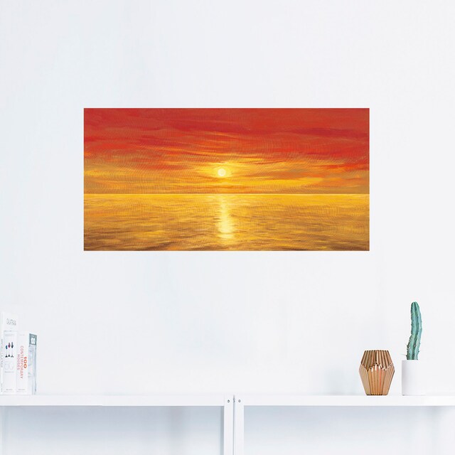 Artland Wandbild »Oranges Meer«, Meer Bilder, (1 St.), als Alubild,  Leinwandbild, Wandaufkleber oder Poster in versch. Größen bequem bestellen