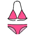 Bench. Triangel-Bikini, mit Logoprint an Top und Hose