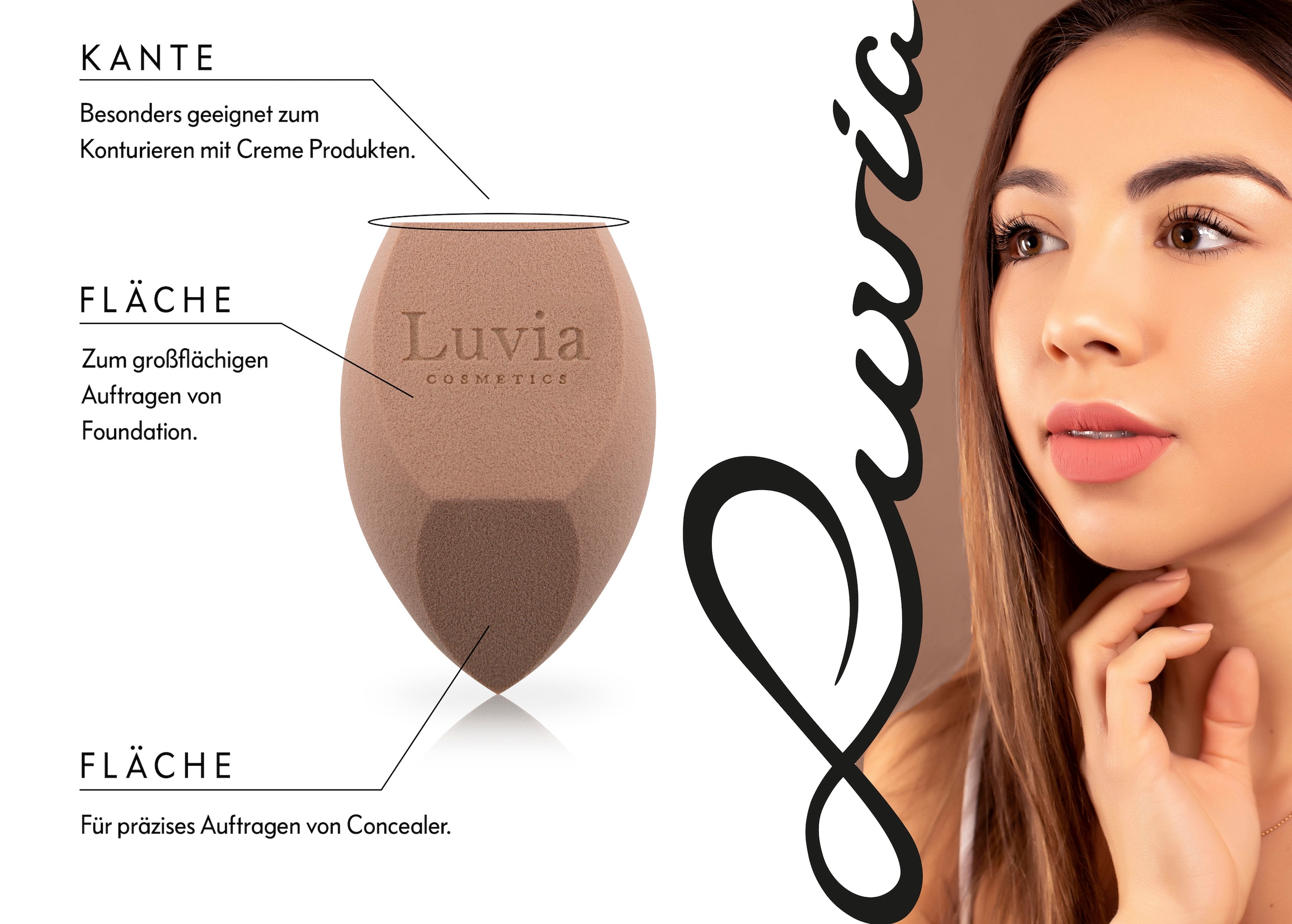 Schwamm Make-up »Prime Luvia UNIVERSAL Vegan online Body | Cosmetics Schwamm Make-up Sponge«, kaufen XXL