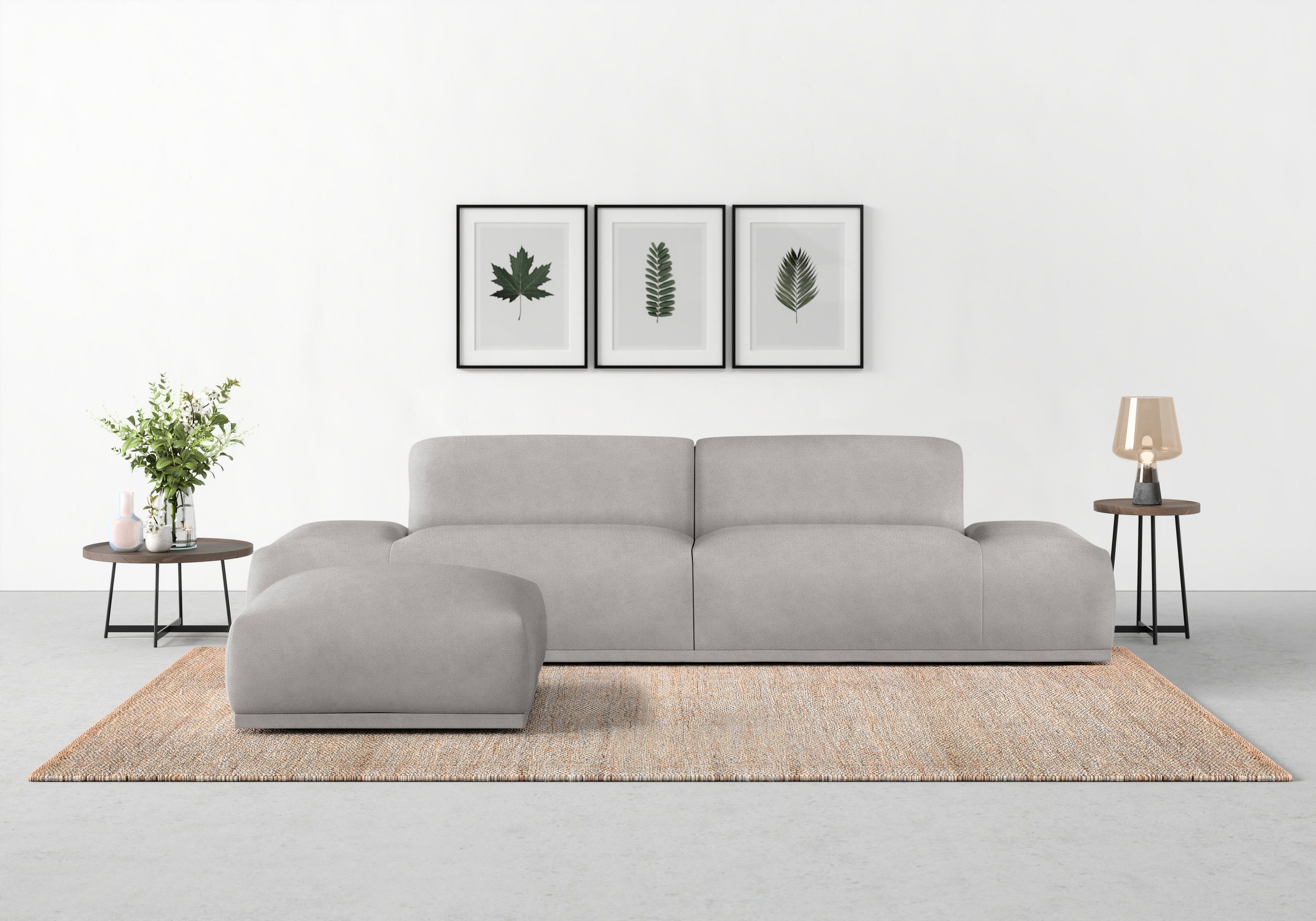TRENDMANUFAKTUR Big-Sofa »Braga, toller Sitzkomfort, Designsofa« in moderner Optik, mit hochwertigem Kaltschaum