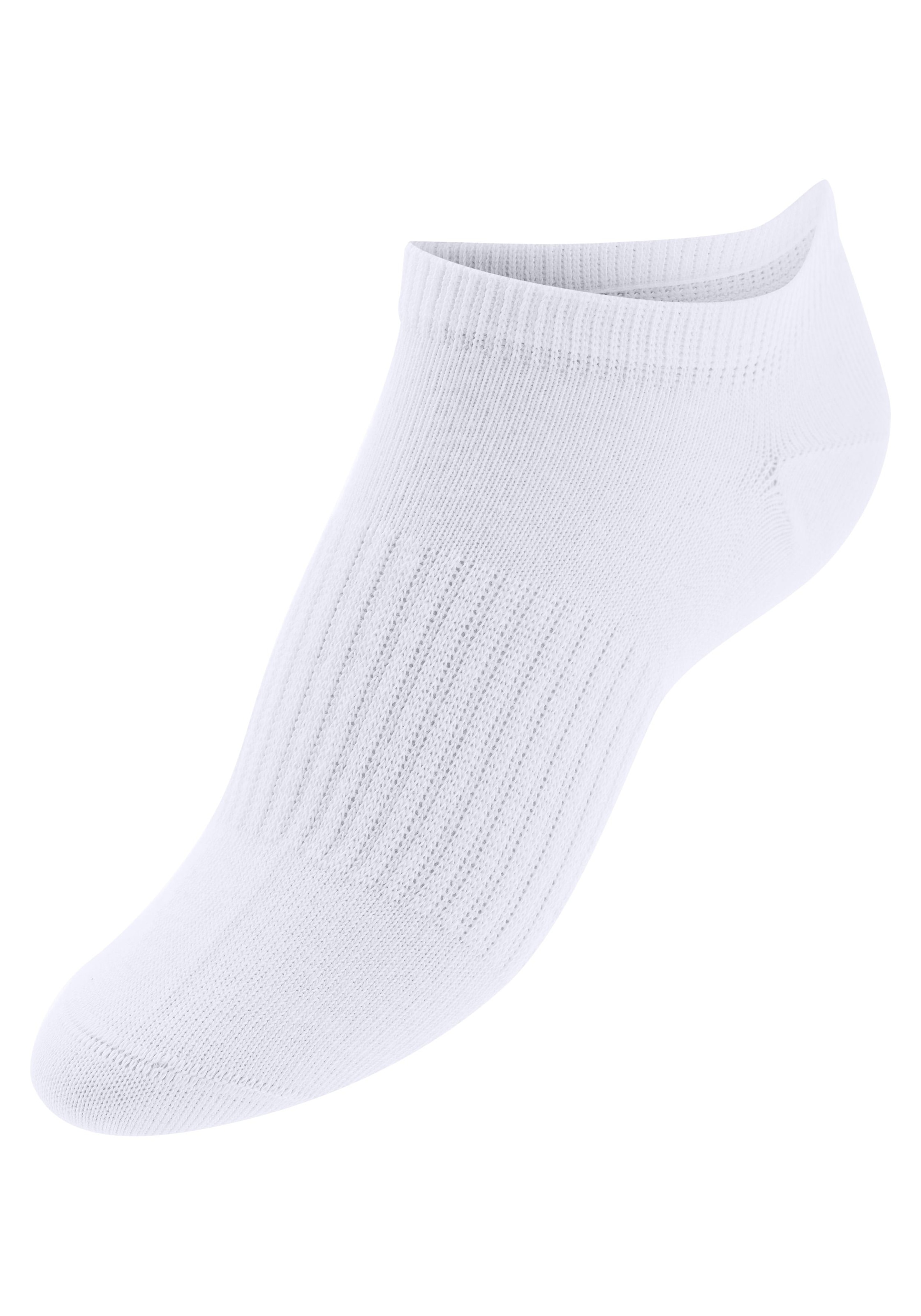 LASCANA ACTIVE Sneakersocken, (Packung, 7 Paar), mit Mittelfußgummi