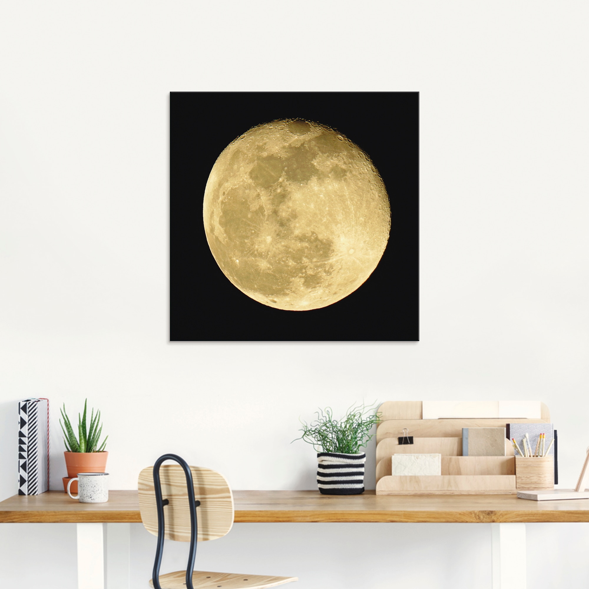Artland Glasbild »Mond«, Weltraum, (1 St.), in verschiedenen Größen