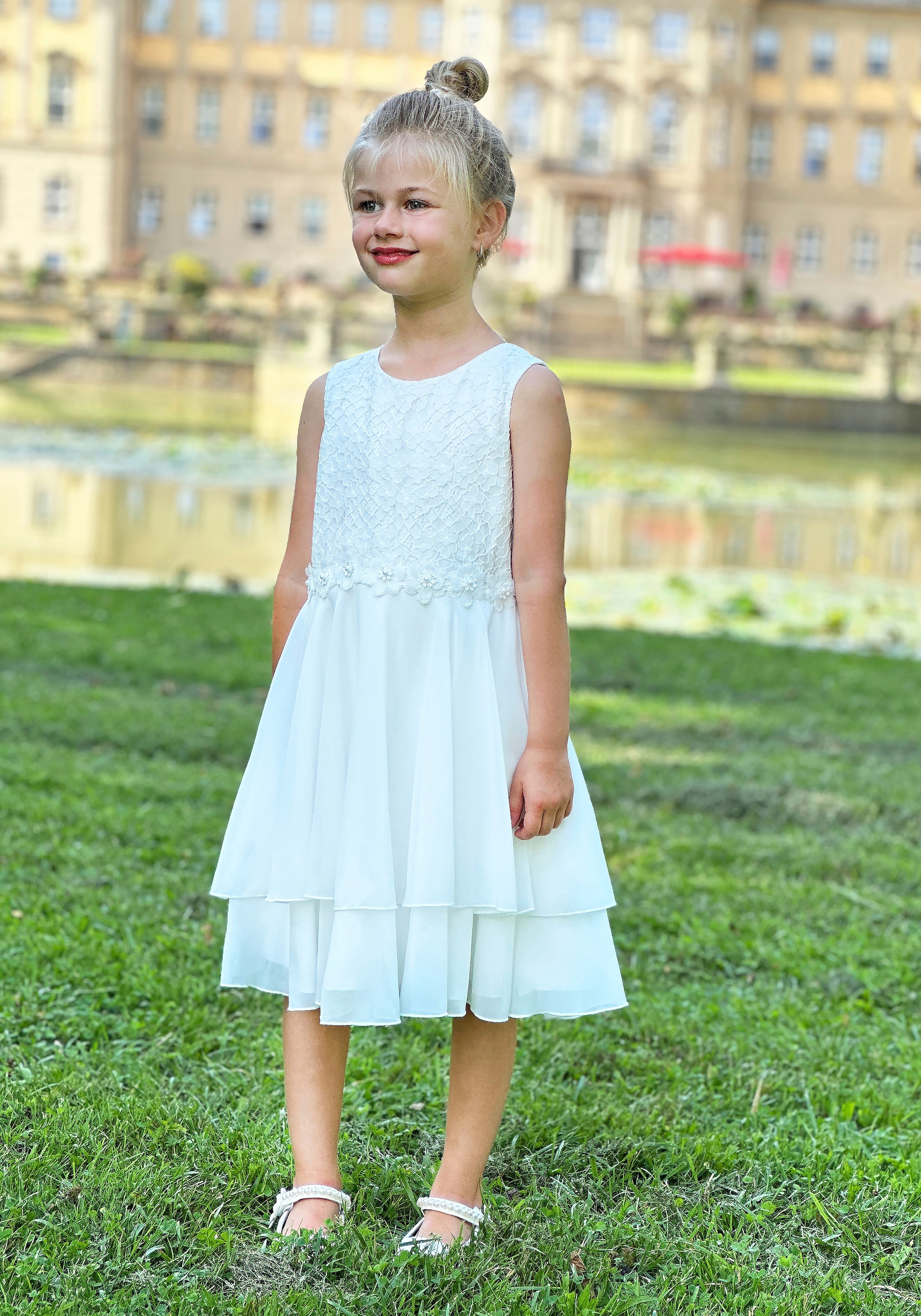 happy girls Midikleid »dress« mit spitzenbesetztem Oberteil und Rock im Lagenlook