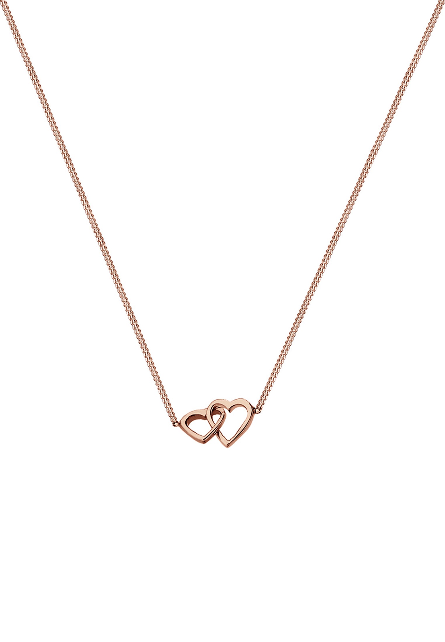Elli Kette mit Anhänger »Halskette Herz Liebe Verbundenheit 925 Sterling Silber«
