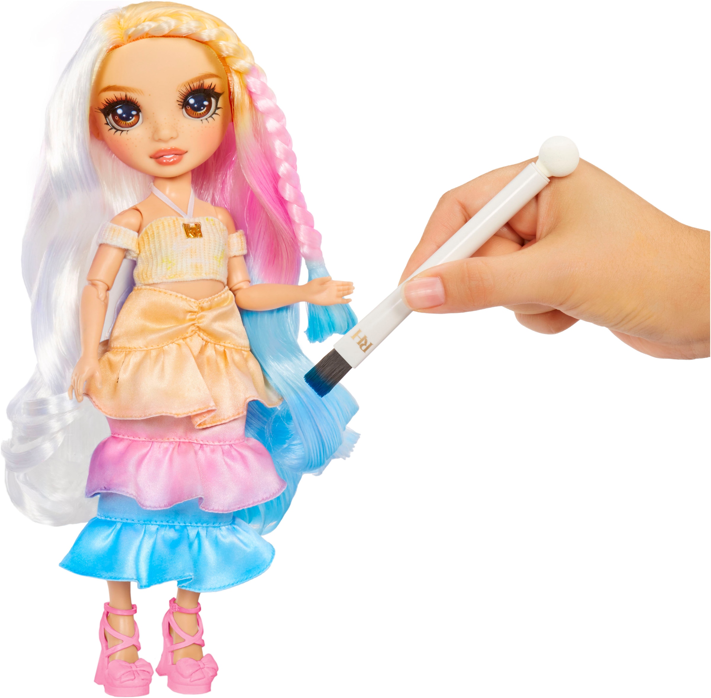 RAINBOW HIGH Anziehpuppe »Rainbow High WaterColor & Create NEW Theme Dolls - brown eyes«