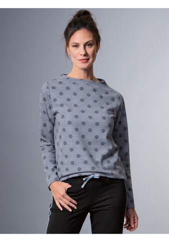 Sweatshirt »TRIGEMA Langarmshirt mit Glencheck-Muster«